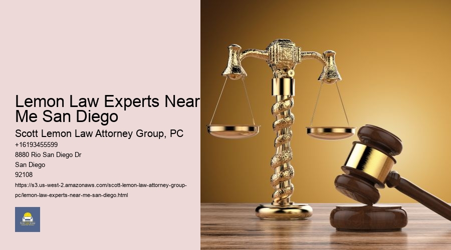 Lemon Law Experts Near Me San Diego