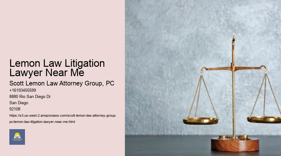 Lemon Law Litigation Lawyer Near Me