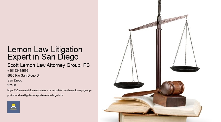 Lemon Law Litigation Expert in San Diego