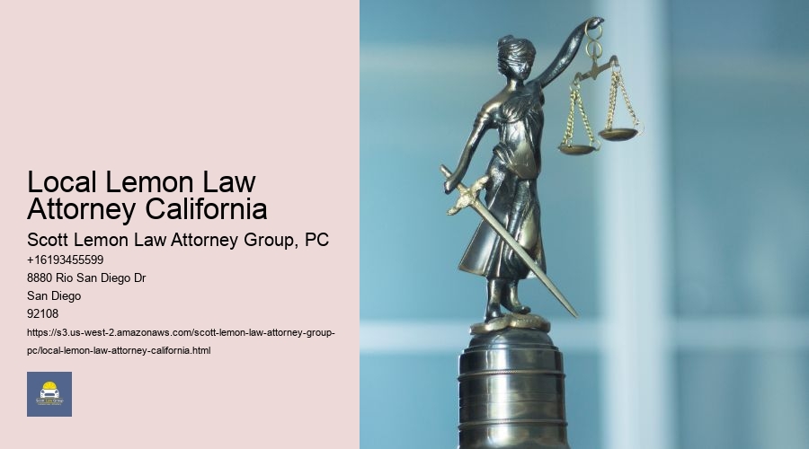 Local Lemon Law Attorney California