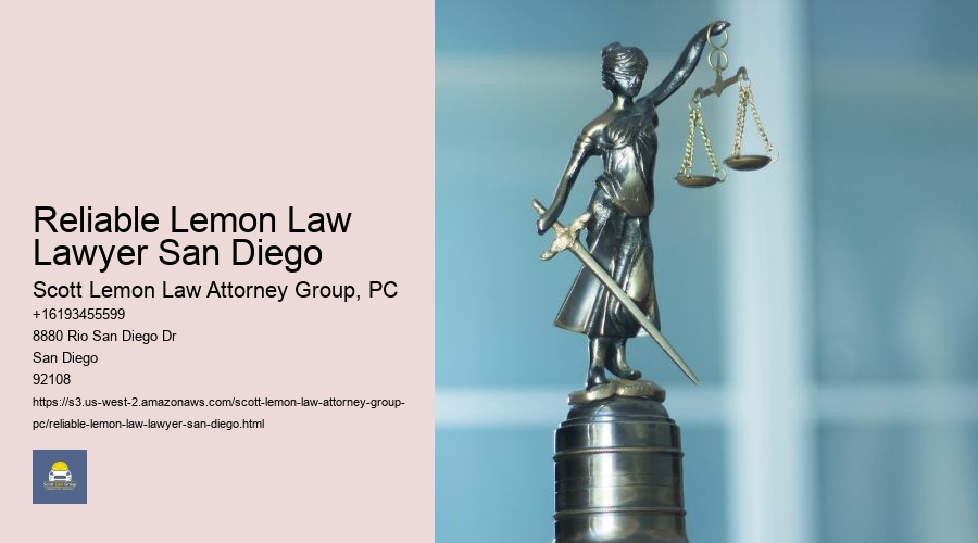 Reliable Lemon Law Lawyer San Diego
