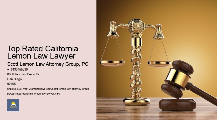 Top Rated California Lemon Law Lawyer