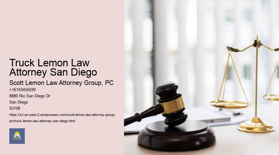 Truck Lemon Law Attorney San Diego
