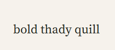 Bold Thady Quill Blog
