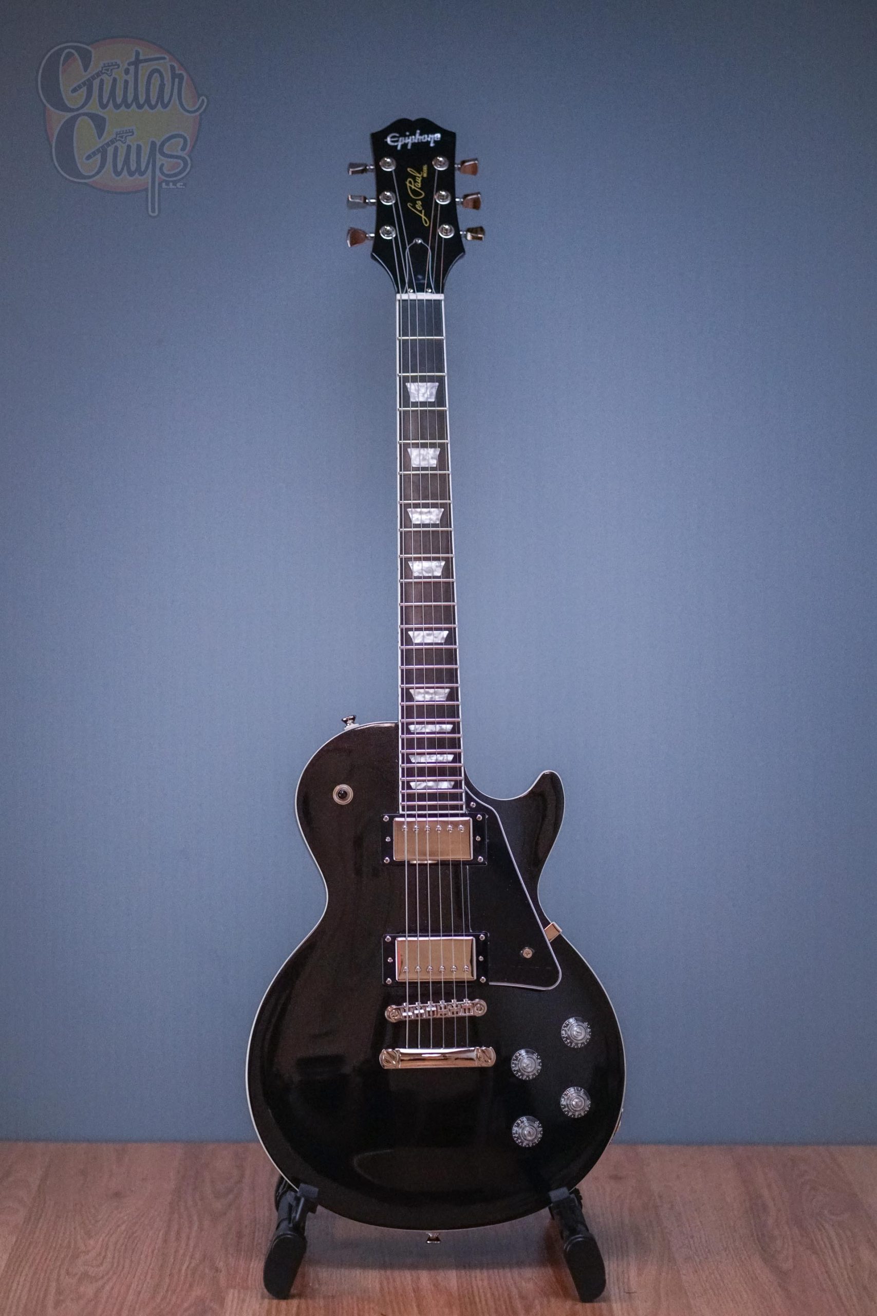 (美品) Epiphone Les Paul ブラック色 Epiphone Les Paul Custom Ebony エレキギター エピフォン レス