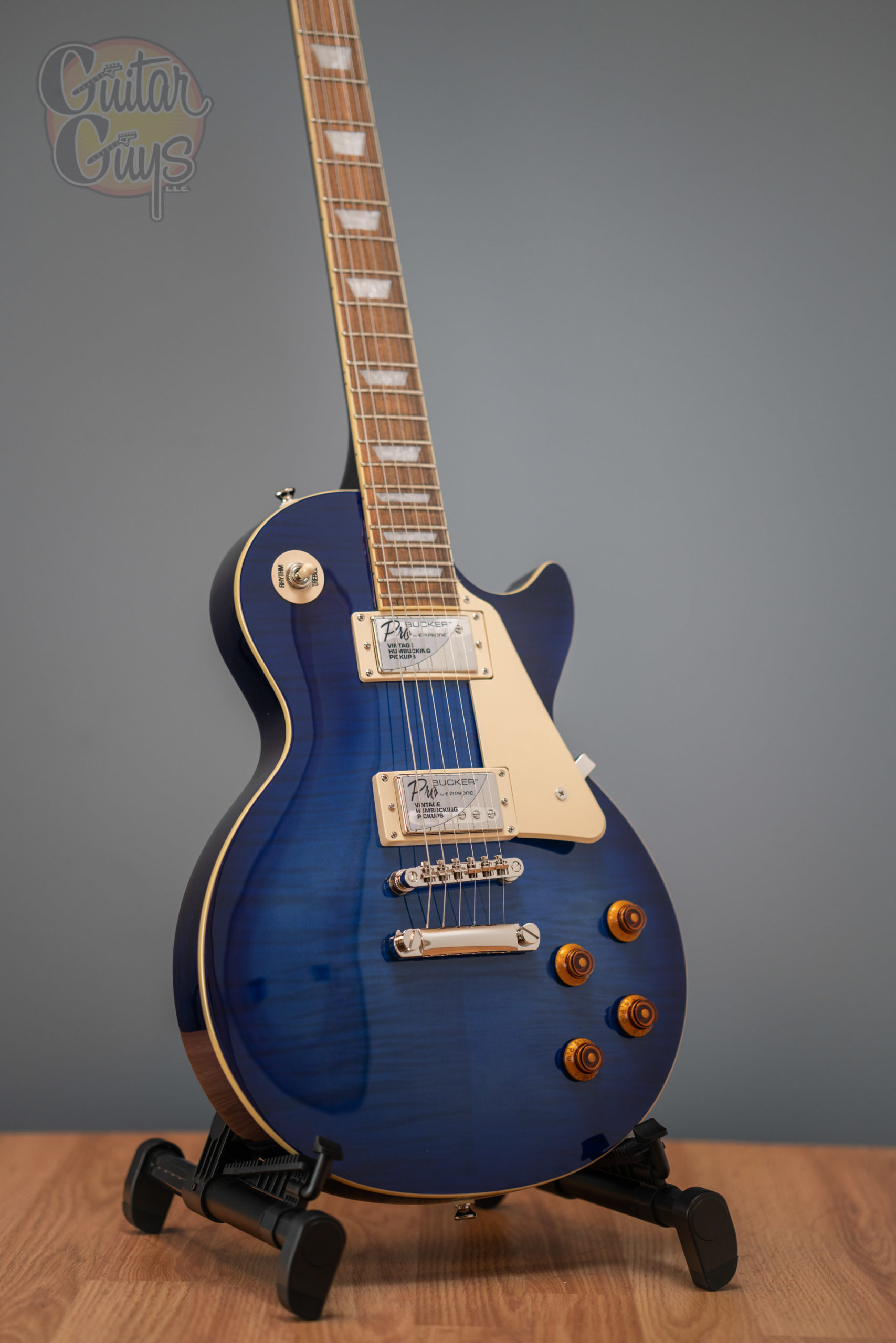 【値下げ】Epiphone Les Paul Standard Pro Epiphone Les Paul Standard Plus Pro Trans Blue | USA