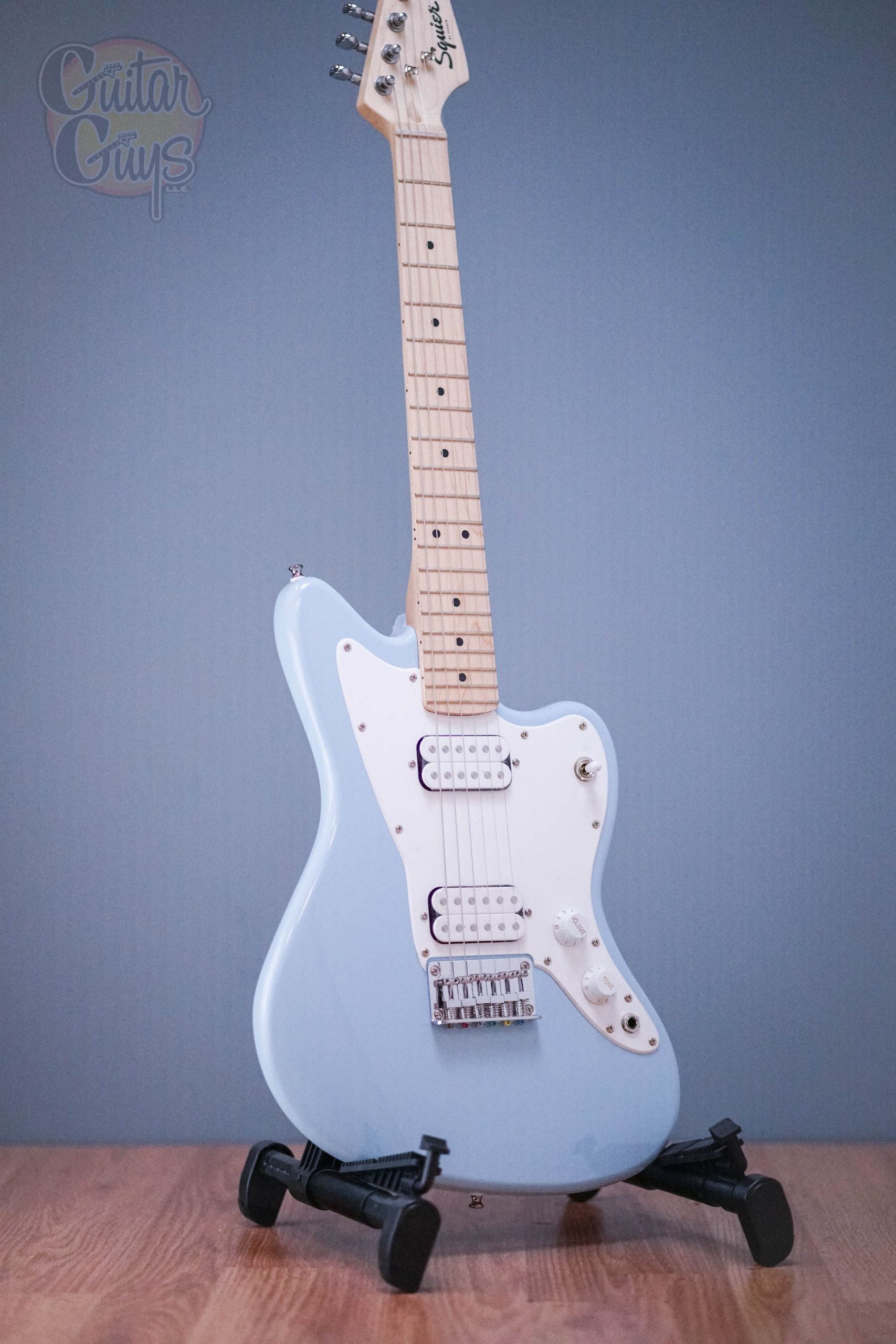 ギター Squier Mini Jazzmaster, Daphne Blue Fender Squier Mini Jazzmaster HH Maple Fingerboard Daphne