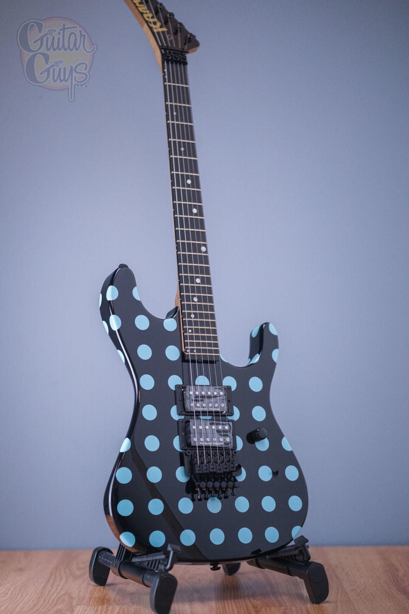 Kramer Nightswan Black-Blue Polka Dot DEMO - Guitar Guys