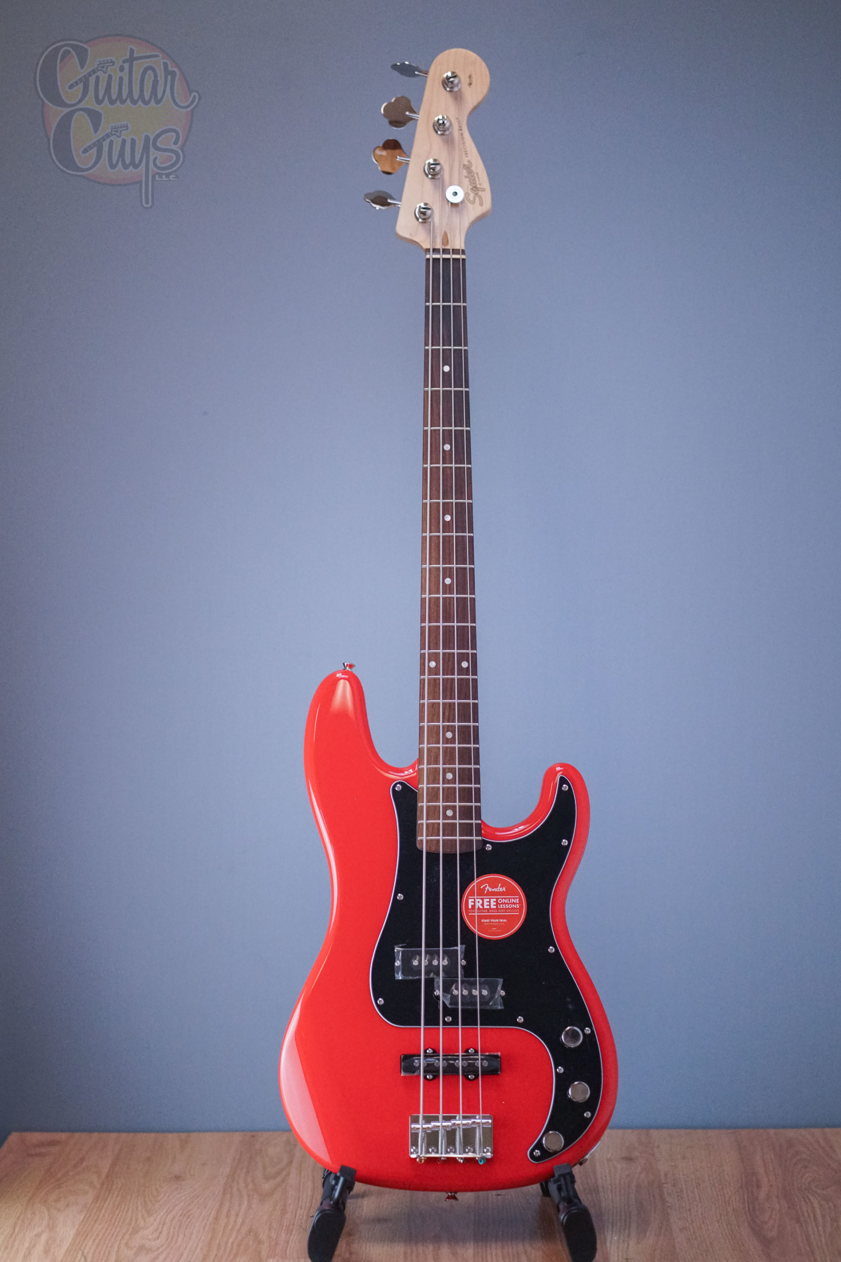 Squier Affinity Precision Bass PJ LF Race Red - Guitar Guys