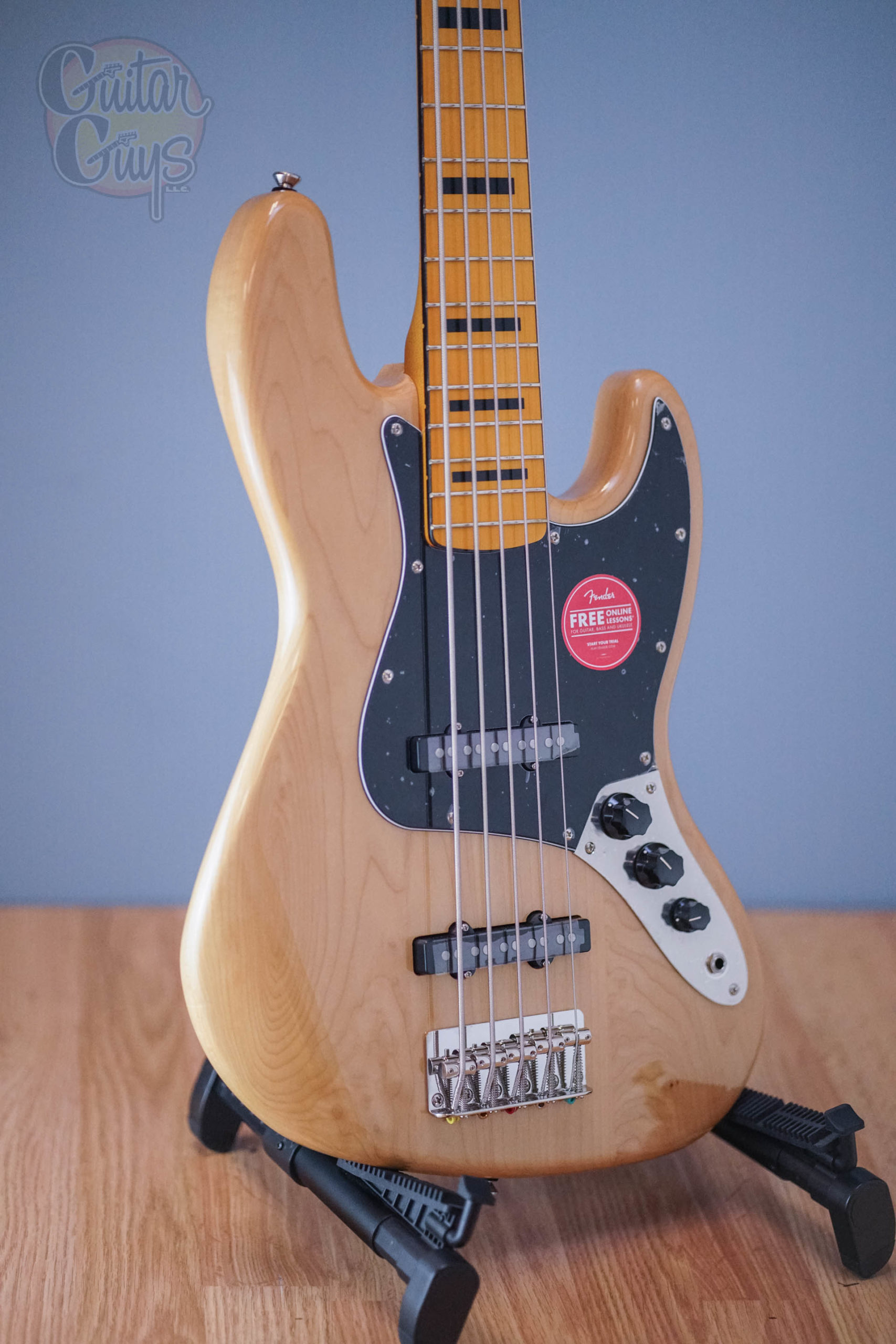 Squier Classic Vibe 70's Jazz Bass V Natural DEMO - Guitar Guys