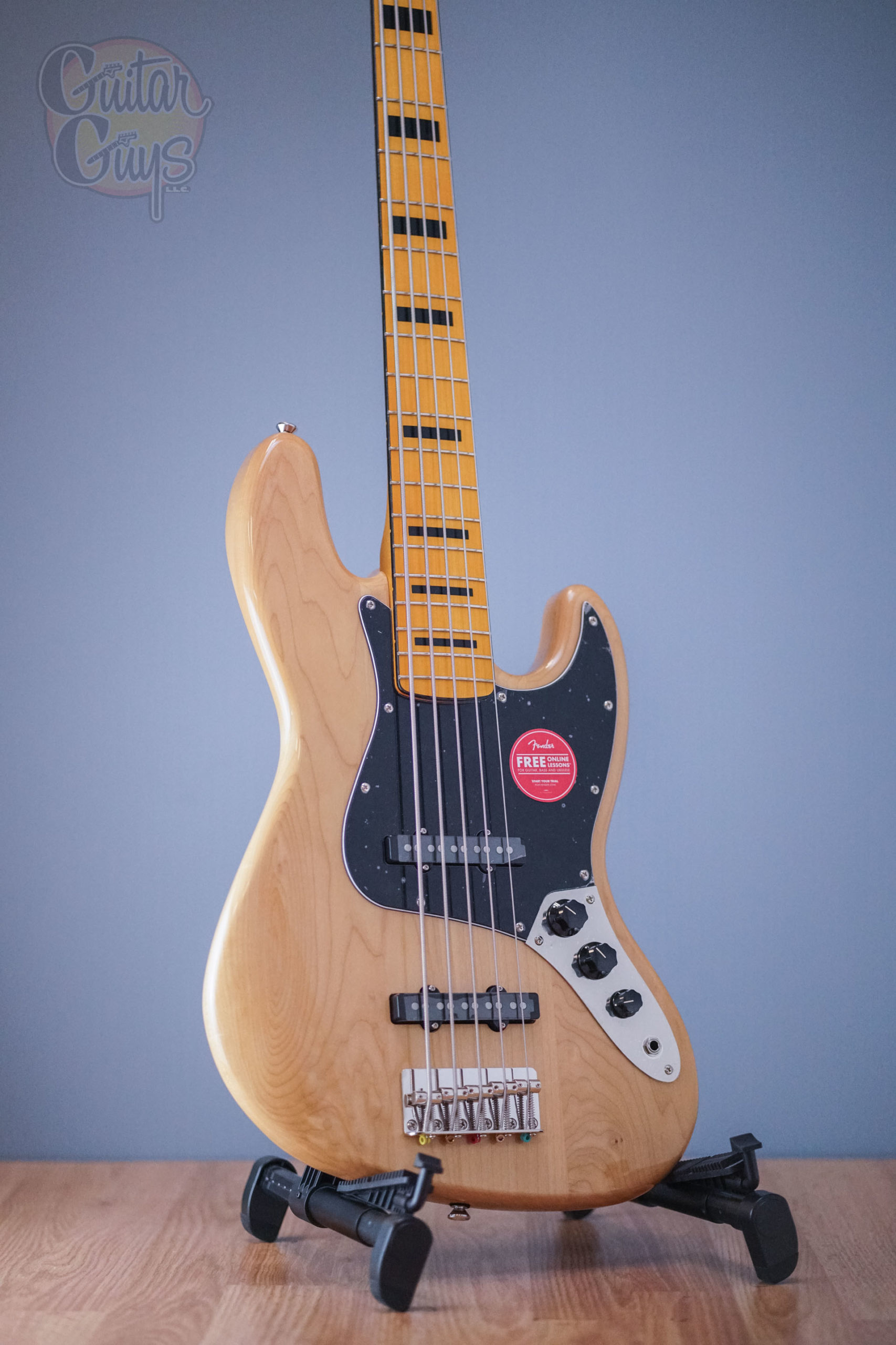ベース Squier Classic Vibe 70's Jazz Bass V Squier Classic Vibe '70s Jazz Bass V - Natural with Maple