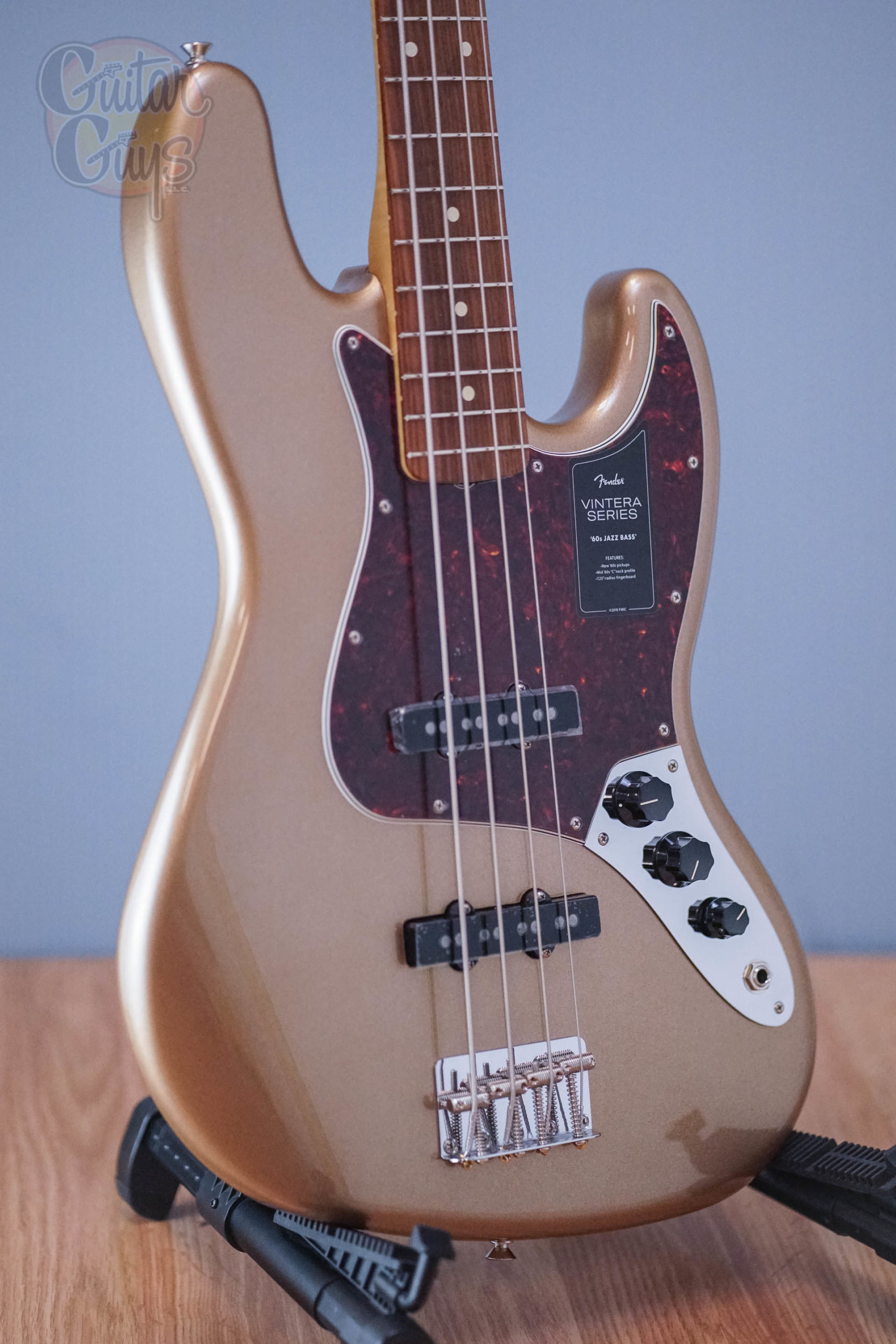 Fender Vintera '60s Jazz Bass PF Firemist Gold - Image 11