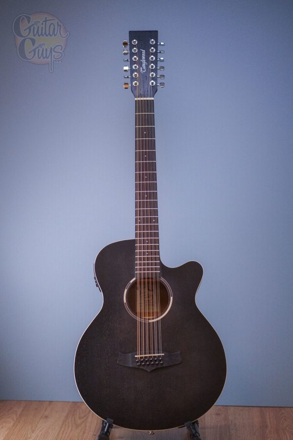 Tanglewood TWBB-SFCE Chitarra Elettroacustica Super Folk Cutaway - Finitura Smokestack Black, Con Sistema Premium Plus EQ