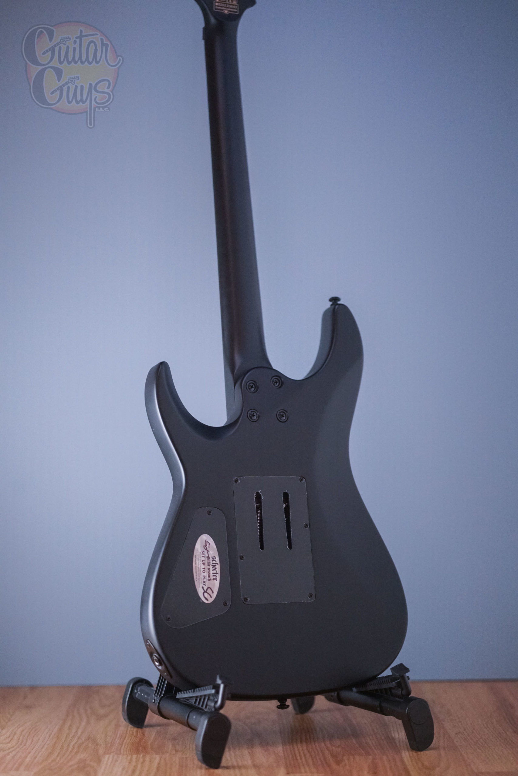 Schecter Damien-6 FR Satin Black - Guitar Guys