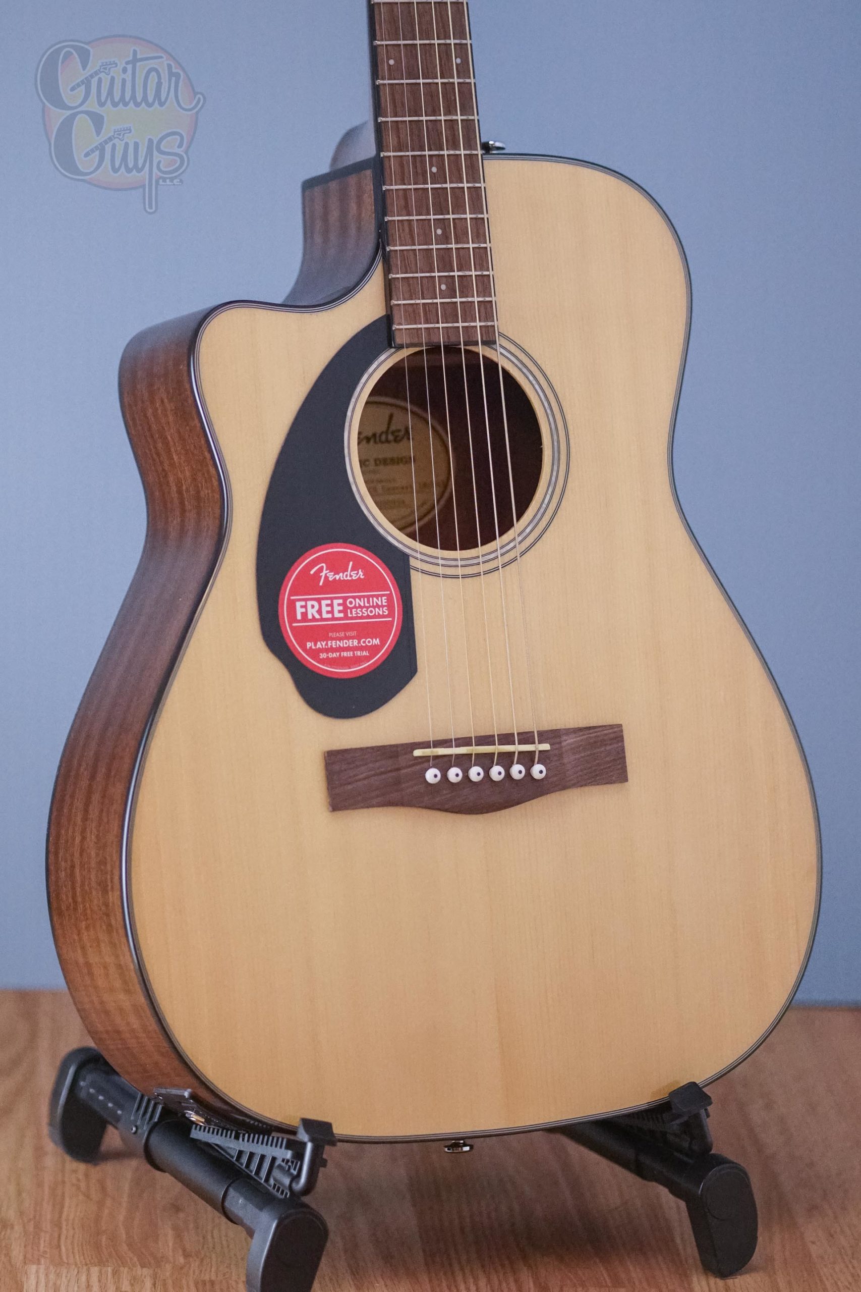 Fender CC-60SCE Left Handed WN Natural - Image 3