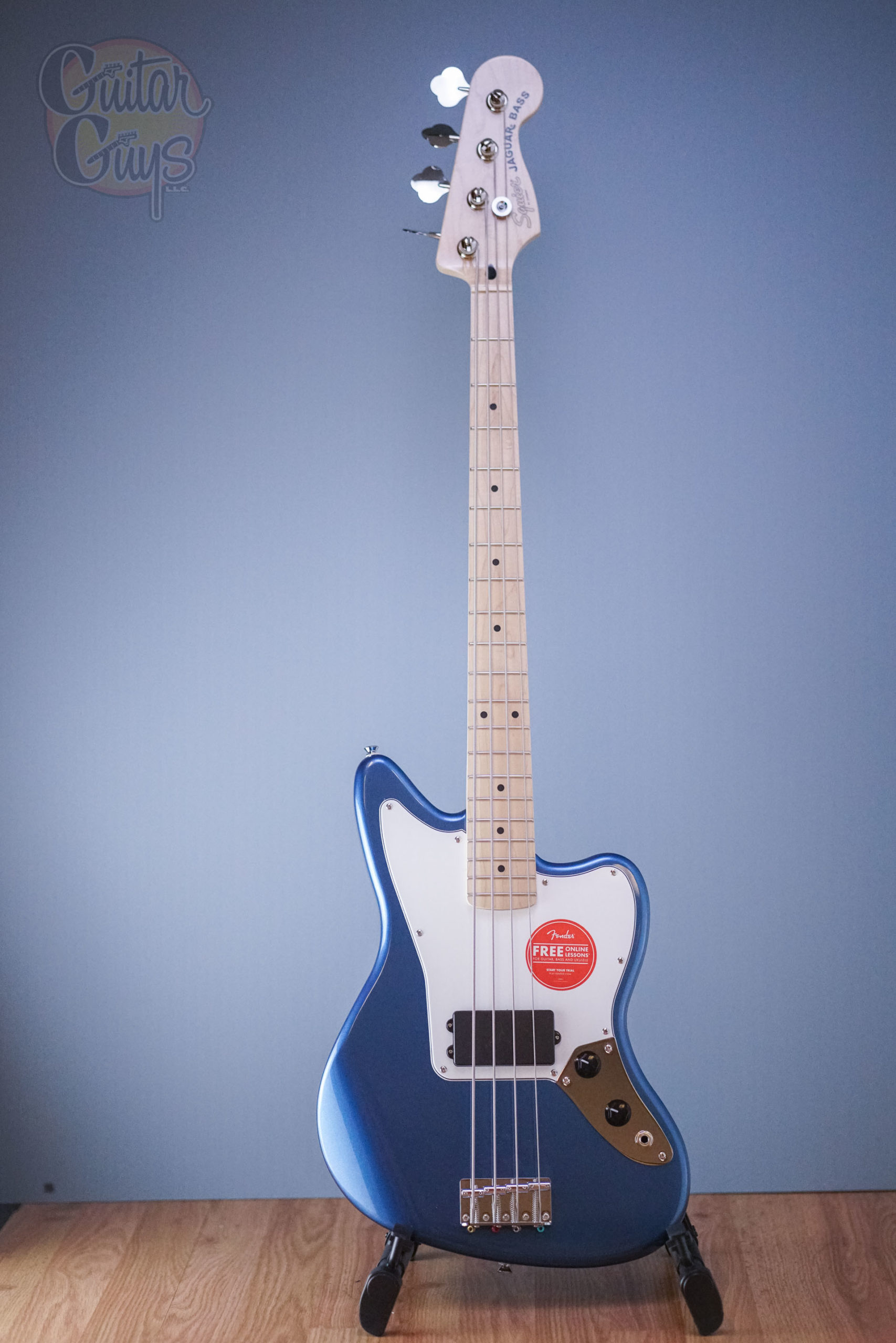 Squier Affinity Series Jaguar Bass H MF Lake Placid Blue - Guitar Guys