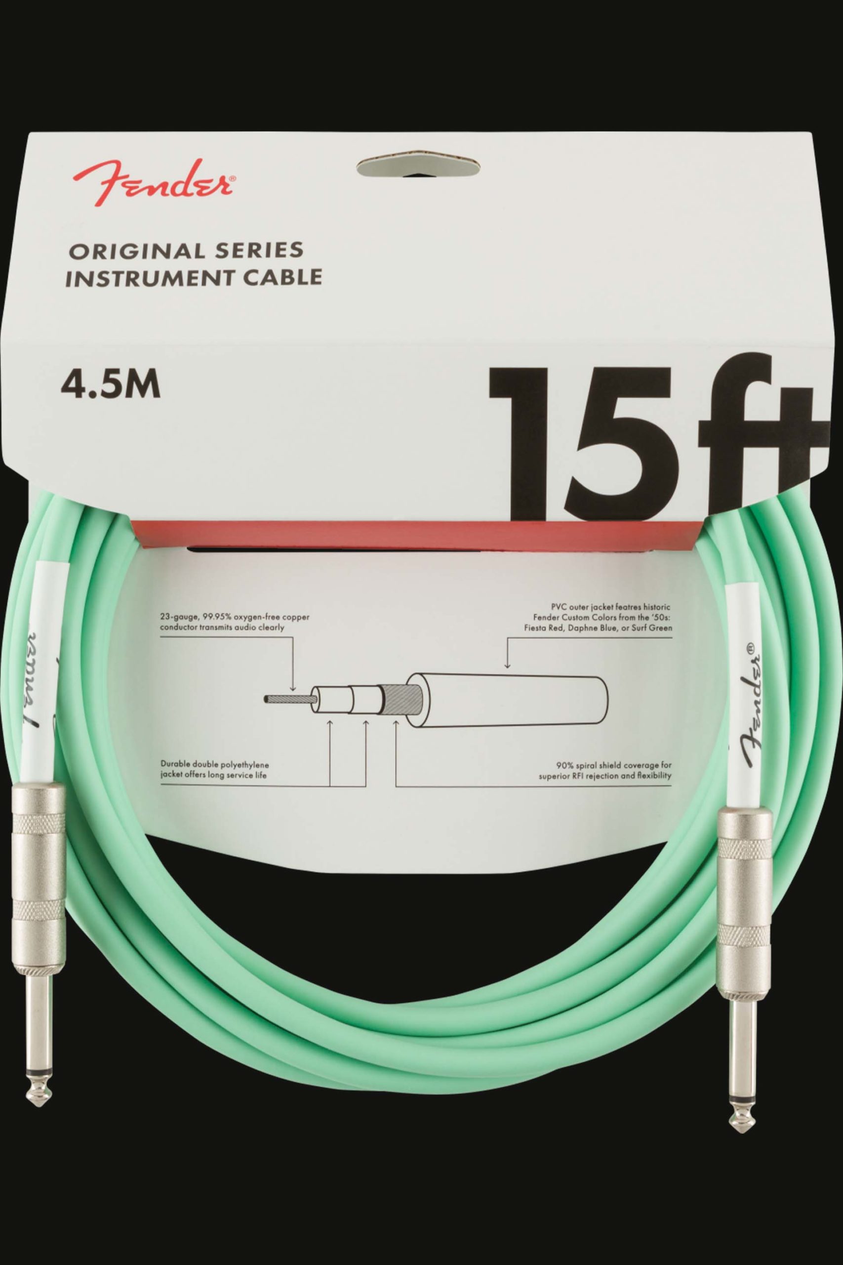 Fender Original Series 15ft. Surf Green - Image 5
