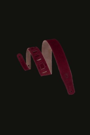Levy's MS26-BGR 2.5" Suede Guitar Strap Burgundy