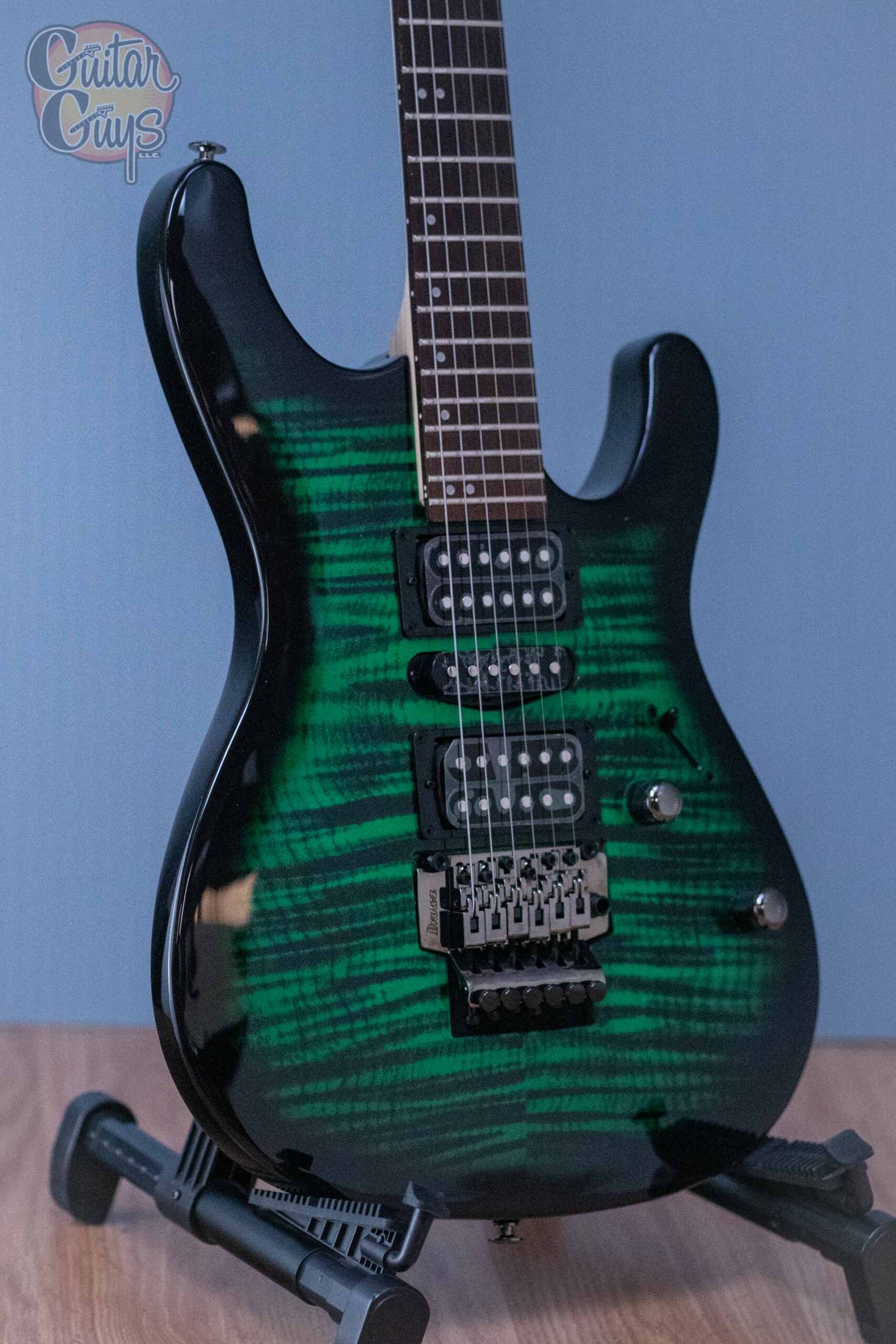Ibanez KIKOSP3 TEB Kiko Loureiro Signature FR Transparent Emerald Burst