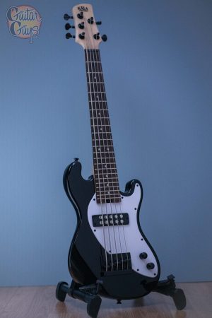 Kala UBASS-SB5-BK-FS Solid Body 5-String Black Fretted U-BASS