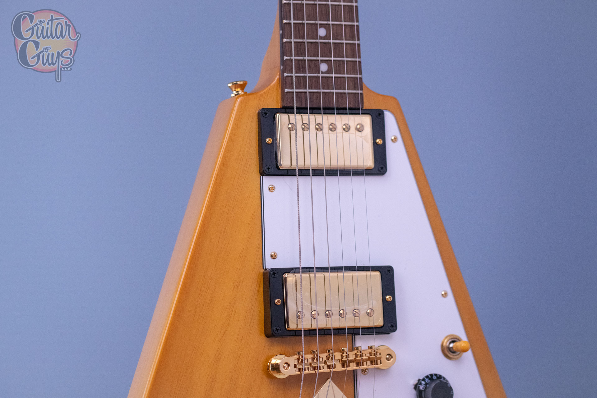 Epiphone 1958 Korina Flying V Aged Natural - Guitar Guys