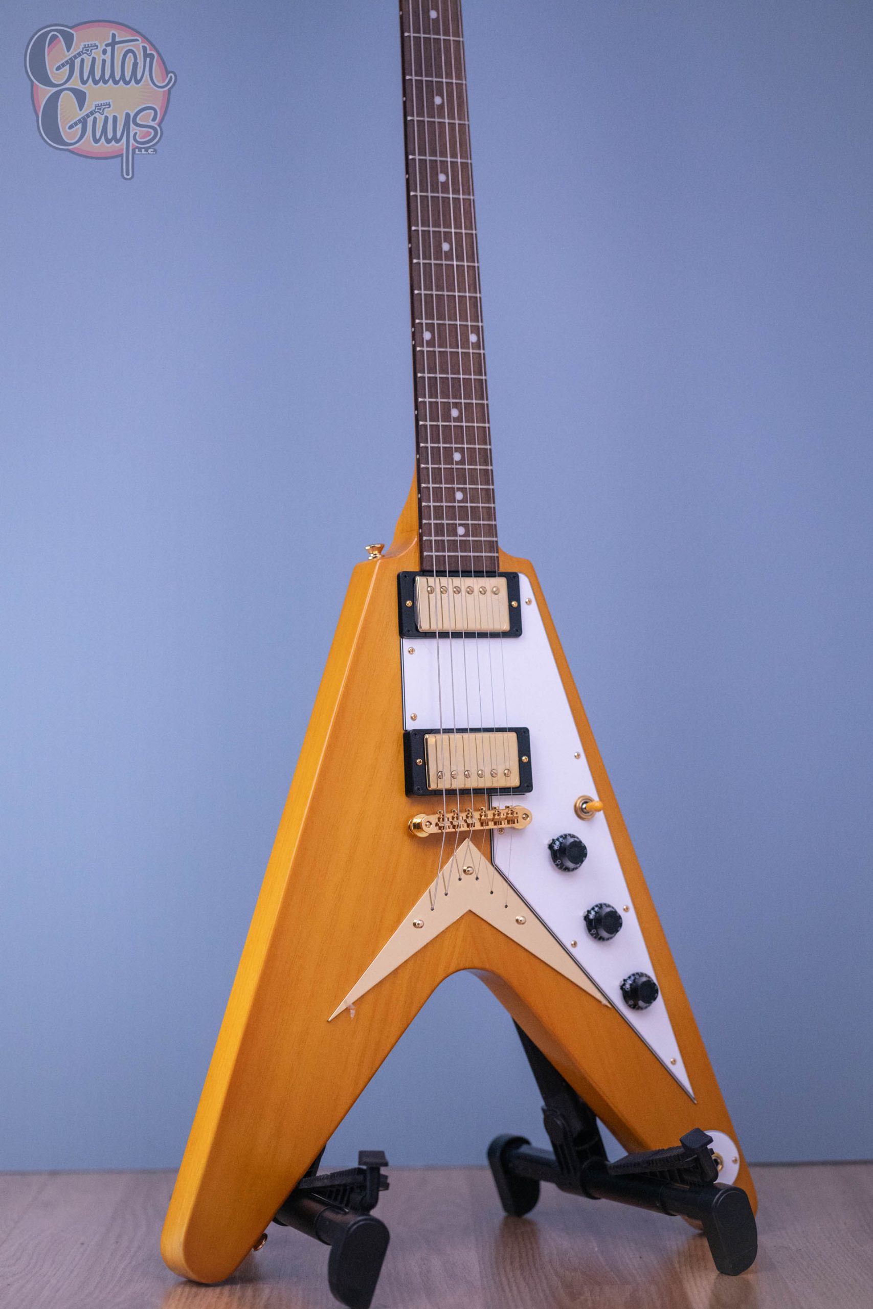 Epiphone 1958 Korina Flying V Aged Natural