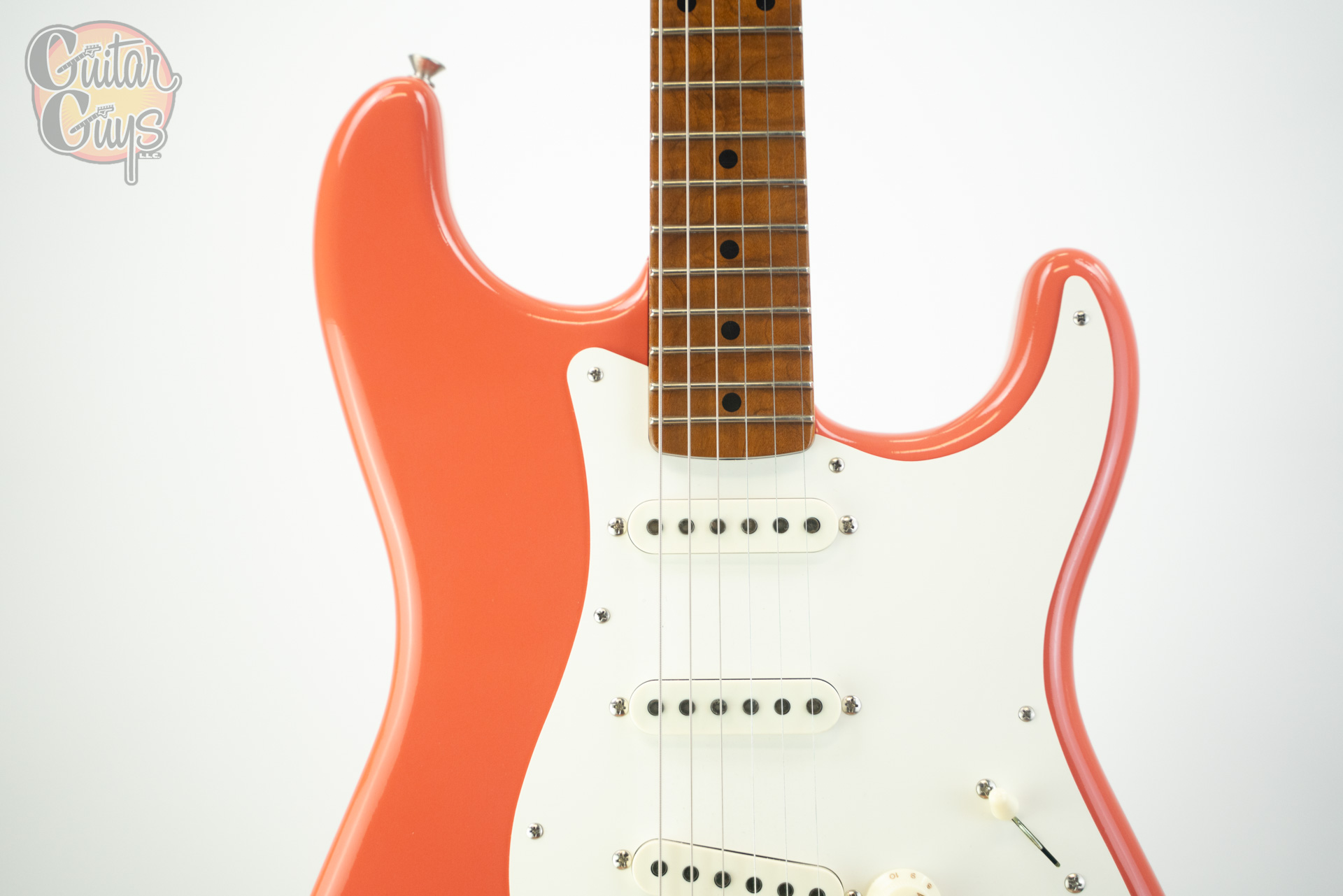 Fender Custom Shop Limited Edition 1950's Stratocaster Deluxe Closest Classic Faded Aged Tahitian Coral - Image 3