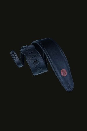 Levy's MSS2-4-BLK 4.5" Leather Bass Strap Black