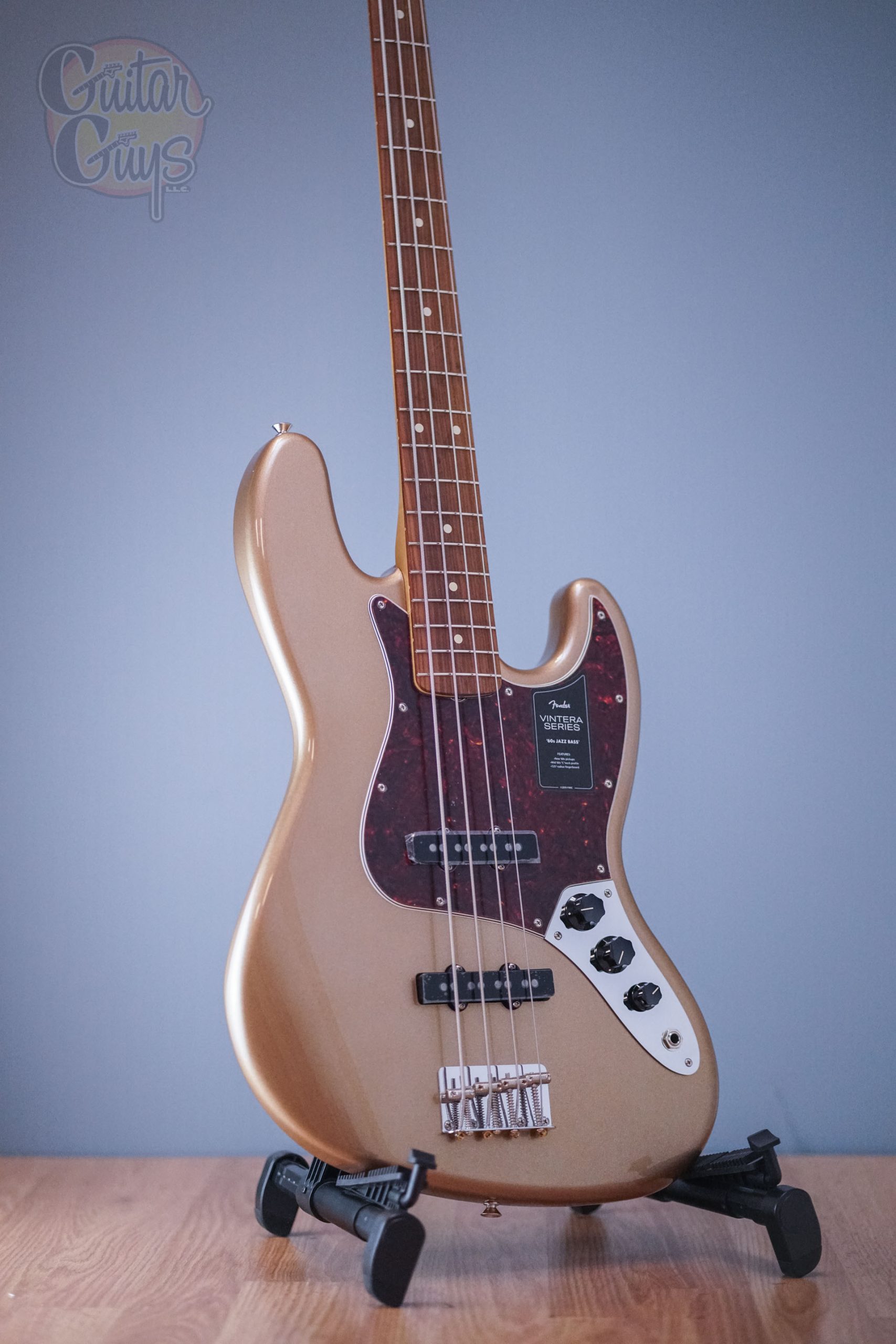 Fender Vintera '60s Jazz Bass PF Firemist Gold - Guitar Guys
