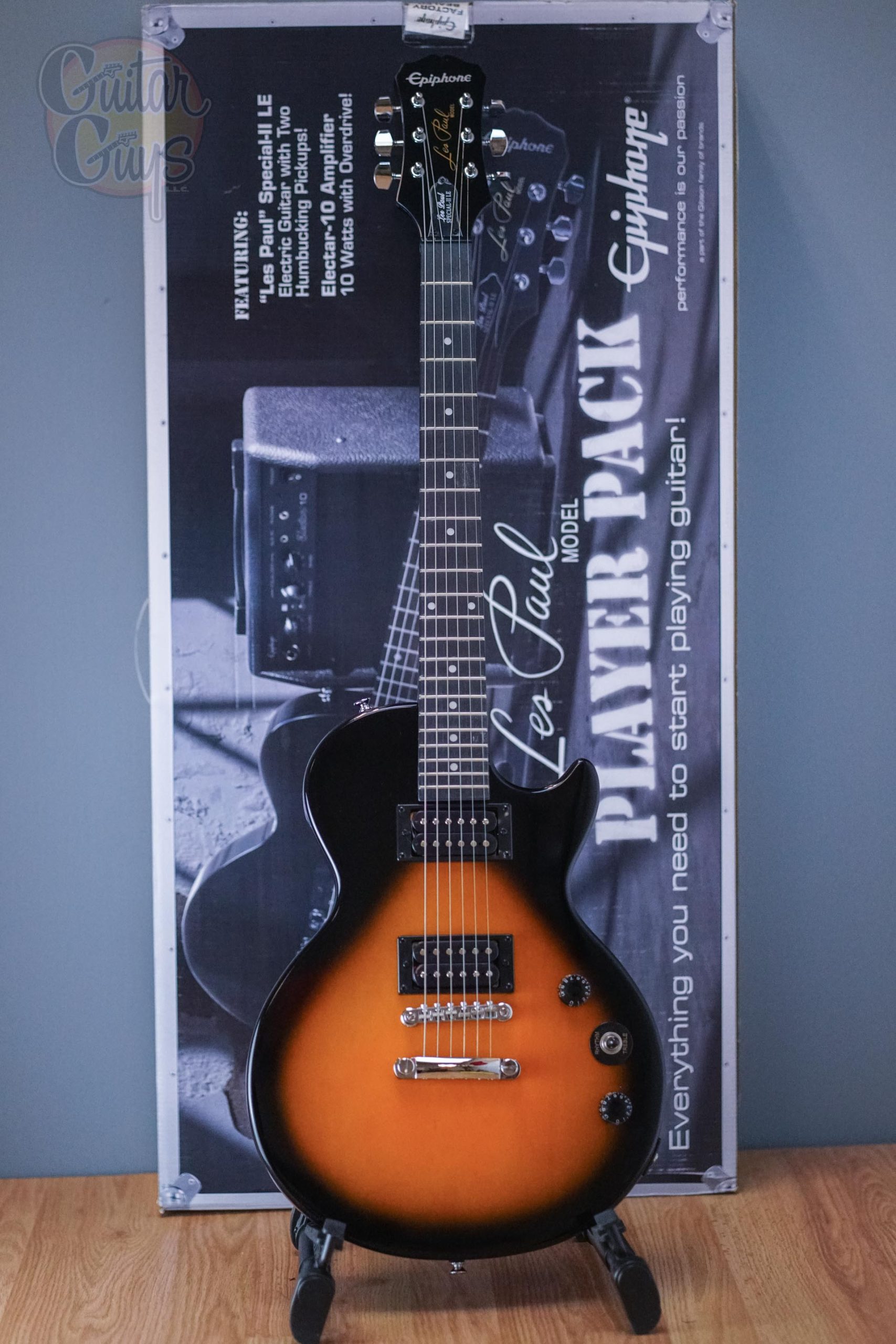 Epiphone Les Paul Player Pack Vintage Sunburst - Guitar Guys