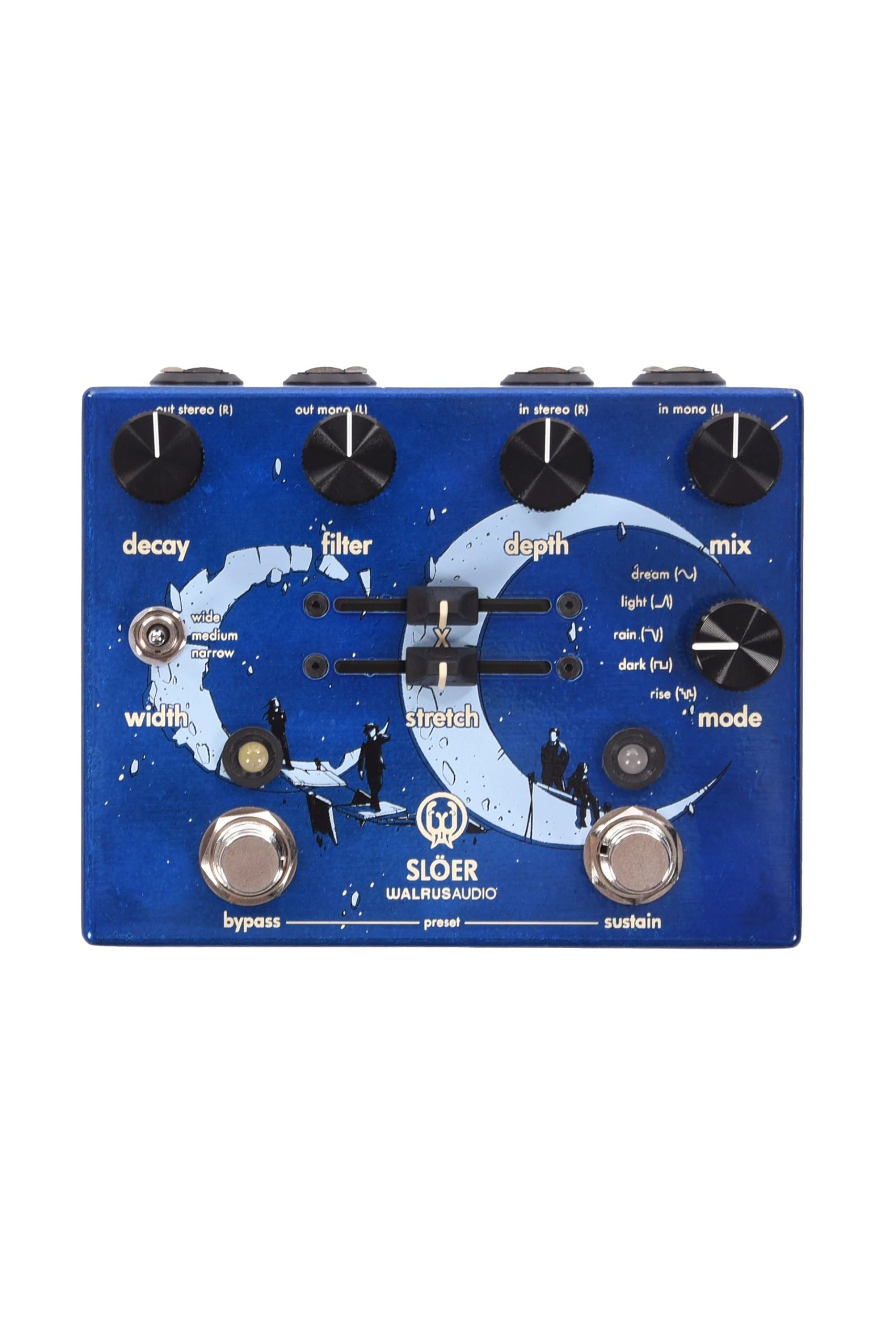 Walrus Audio SLOER Stereo Ambiant Reverb Blue