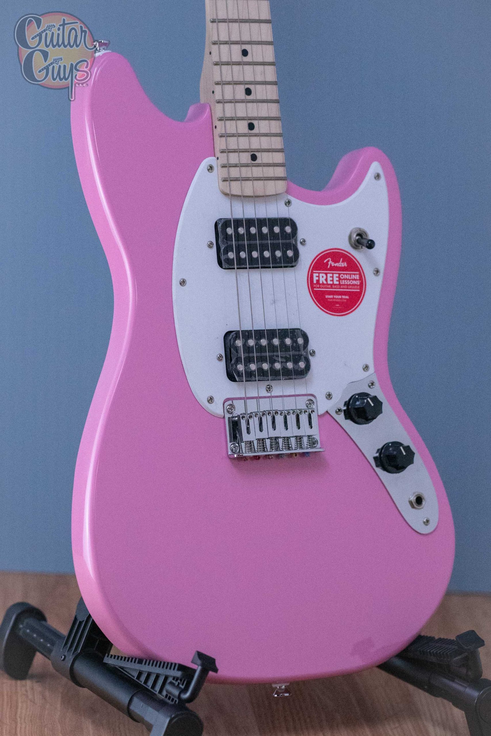 Squier Sonic Mustang HH Flash Pink - Image 3