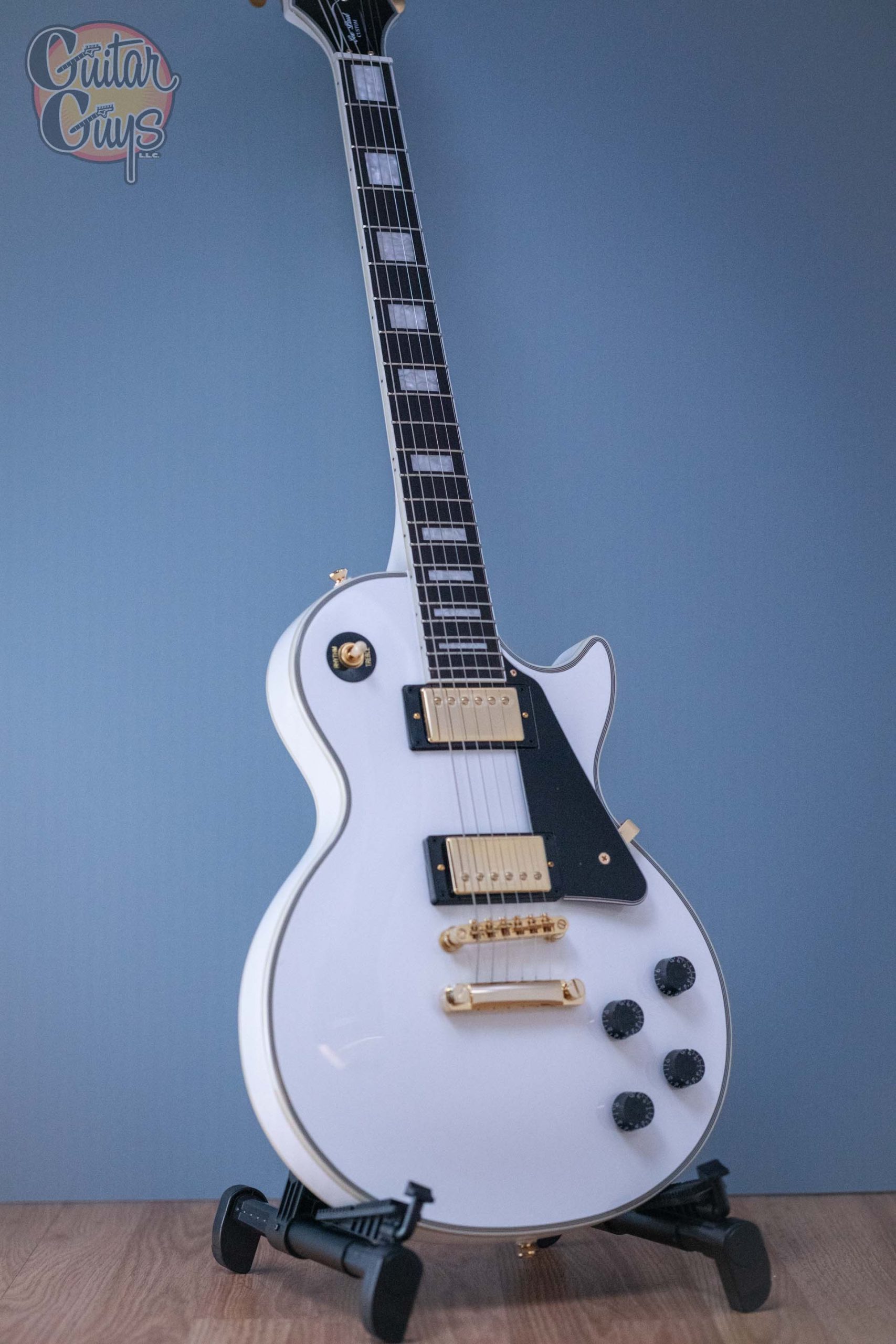 ギター epiphone les paul custom white Epiphone Les Paul Custom Electric Guitar - Alpine White