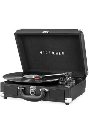 Victrola VSC-550BT-BLK Bluetooth Suitcase Turntable Black