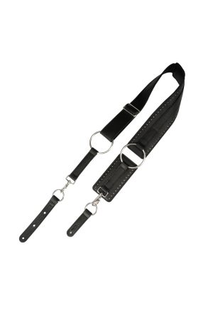 Levy's MG15BC-BLK Baldric Leather Guitar Strap