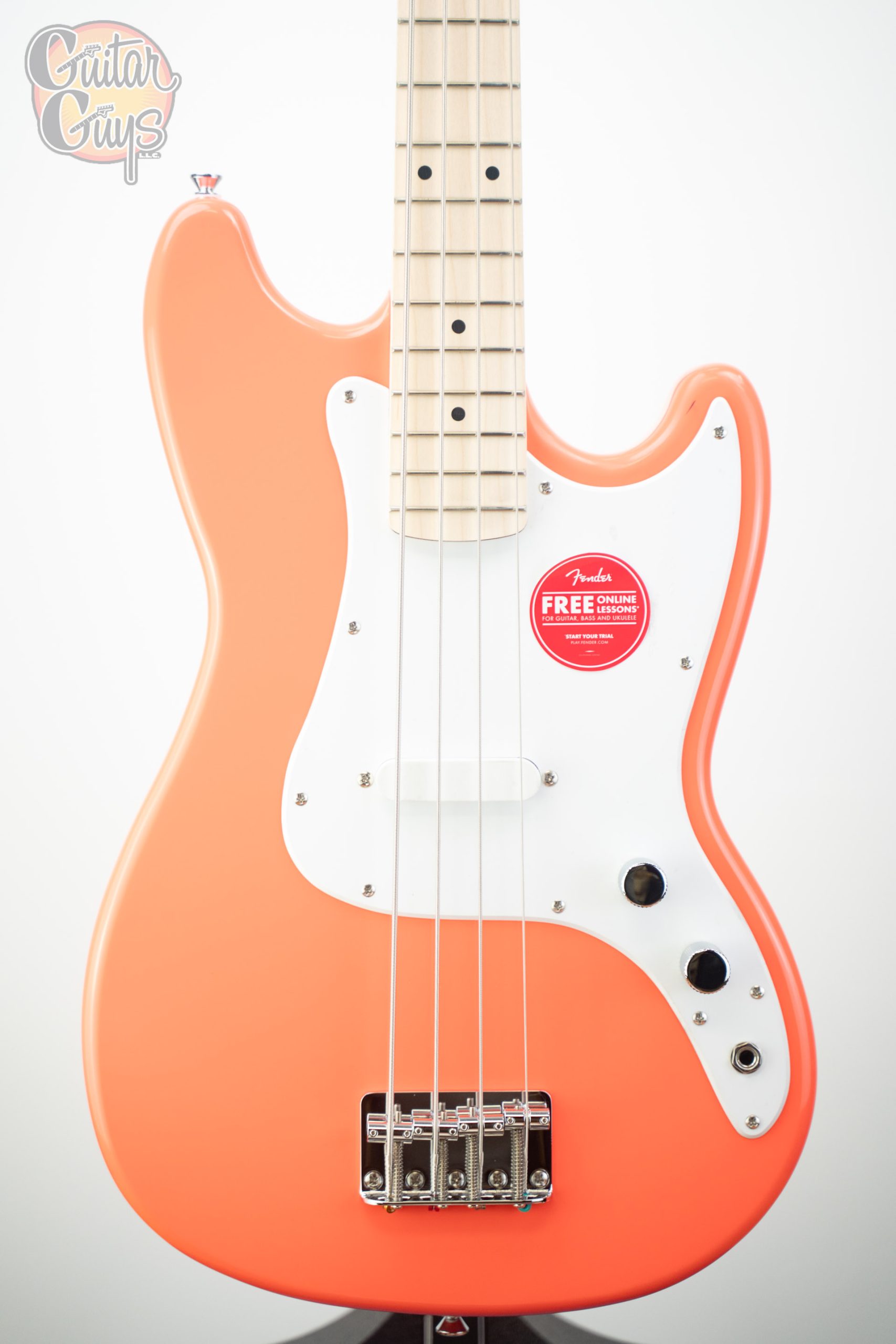 Squier Sonic Bronco Bass Tahitian Coral - Guitar Guys