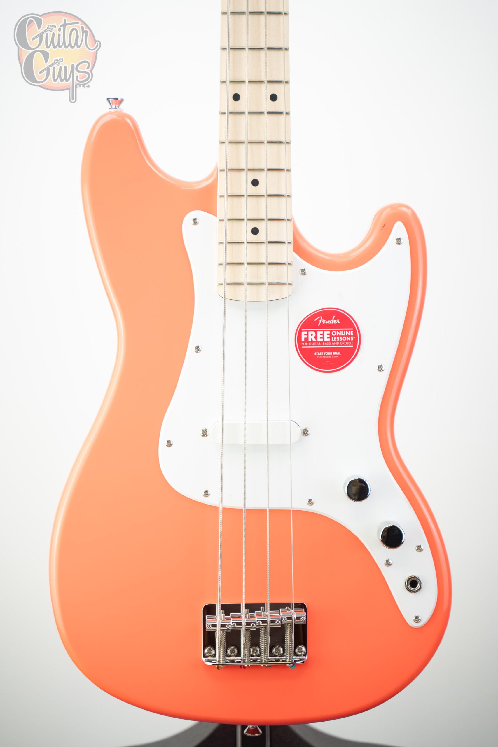 Squier Sonic Bronco Bass Tahitian Coral - Guitar Guys