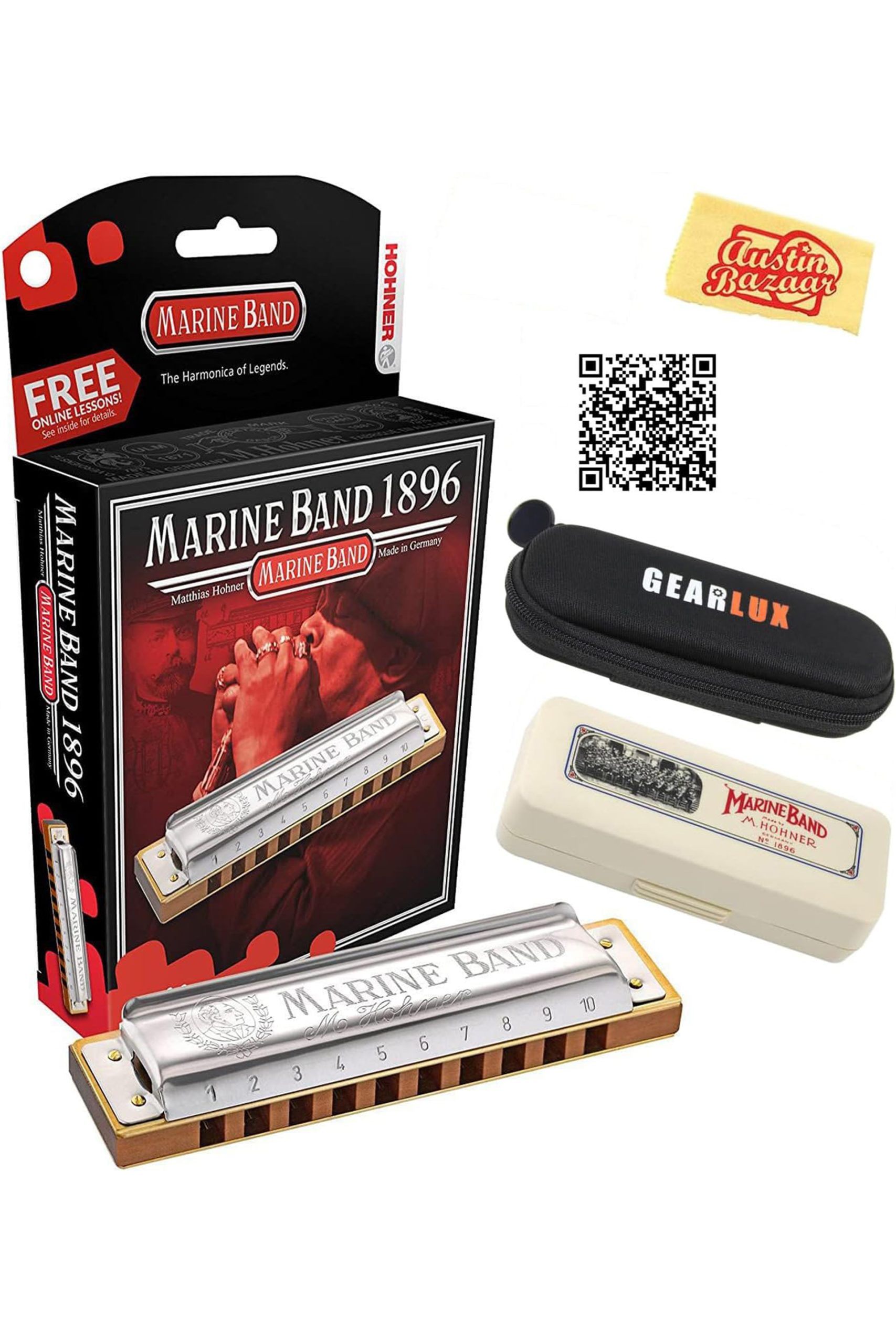 Hohner 1896BX-D Marine Band Key D - Image 2