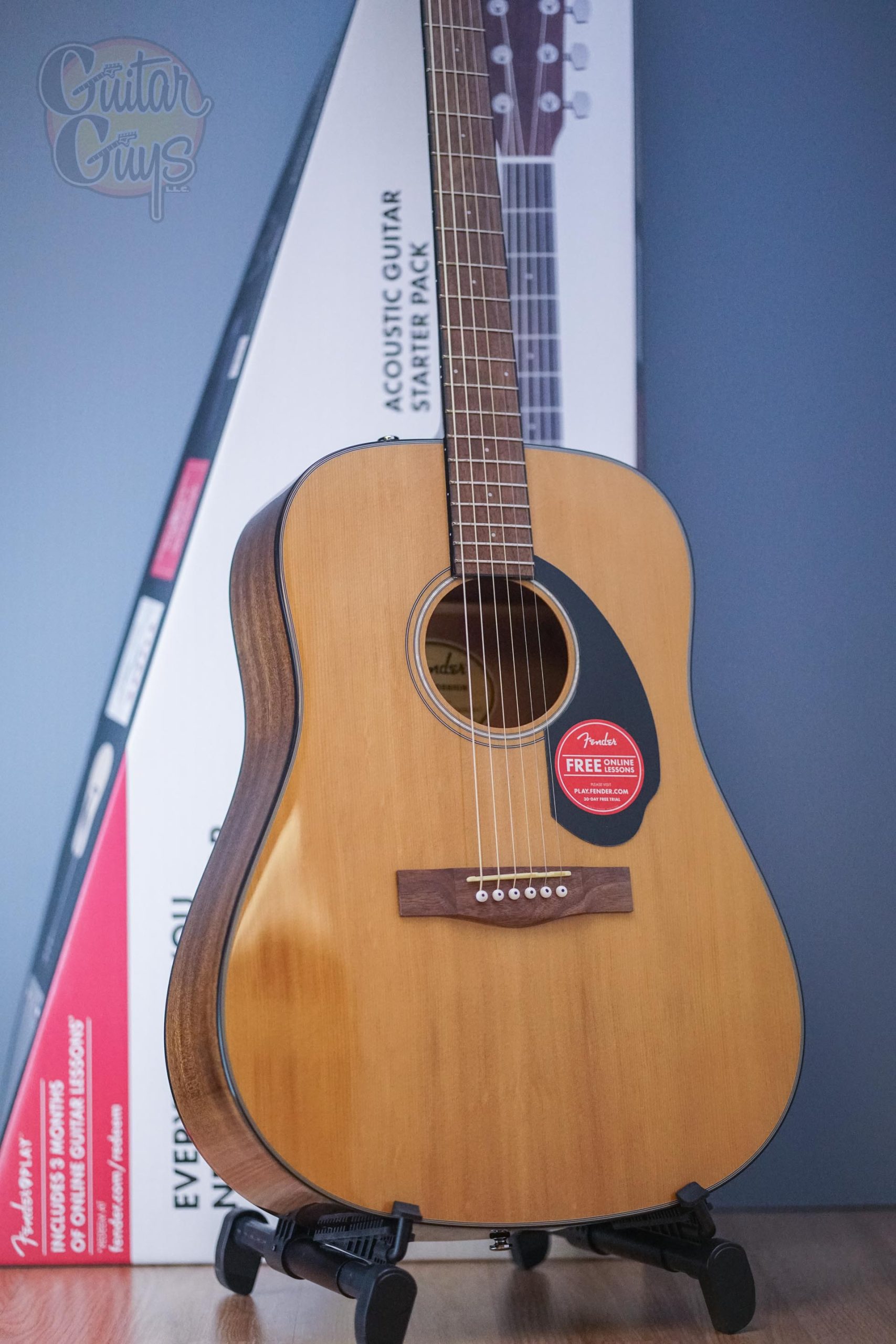 Fender CD-60S Dreadnought Pack V2 Natural - Guitar Guys