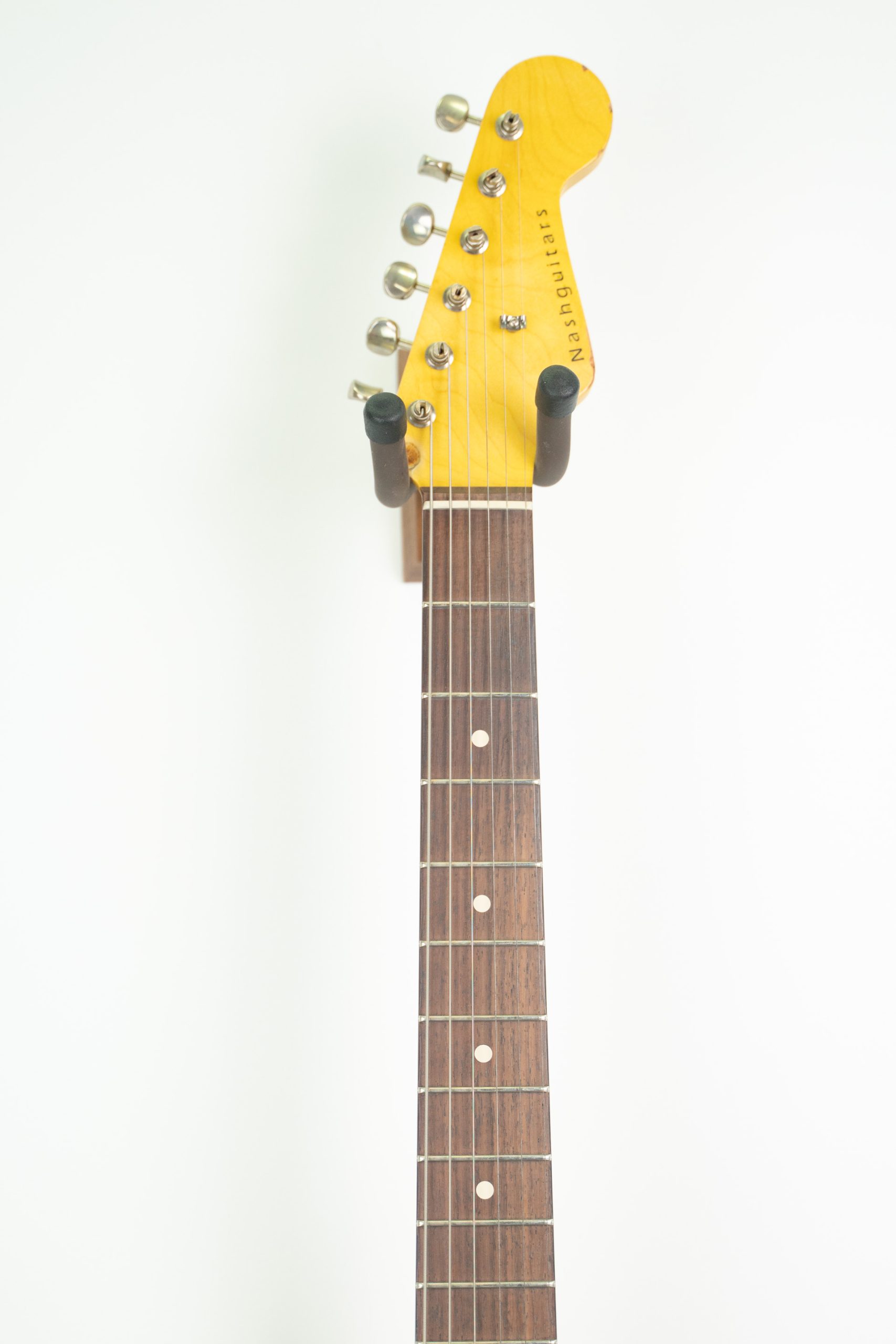 Nash S63 Guitar, Olympic White, HSS | Humbucker Music