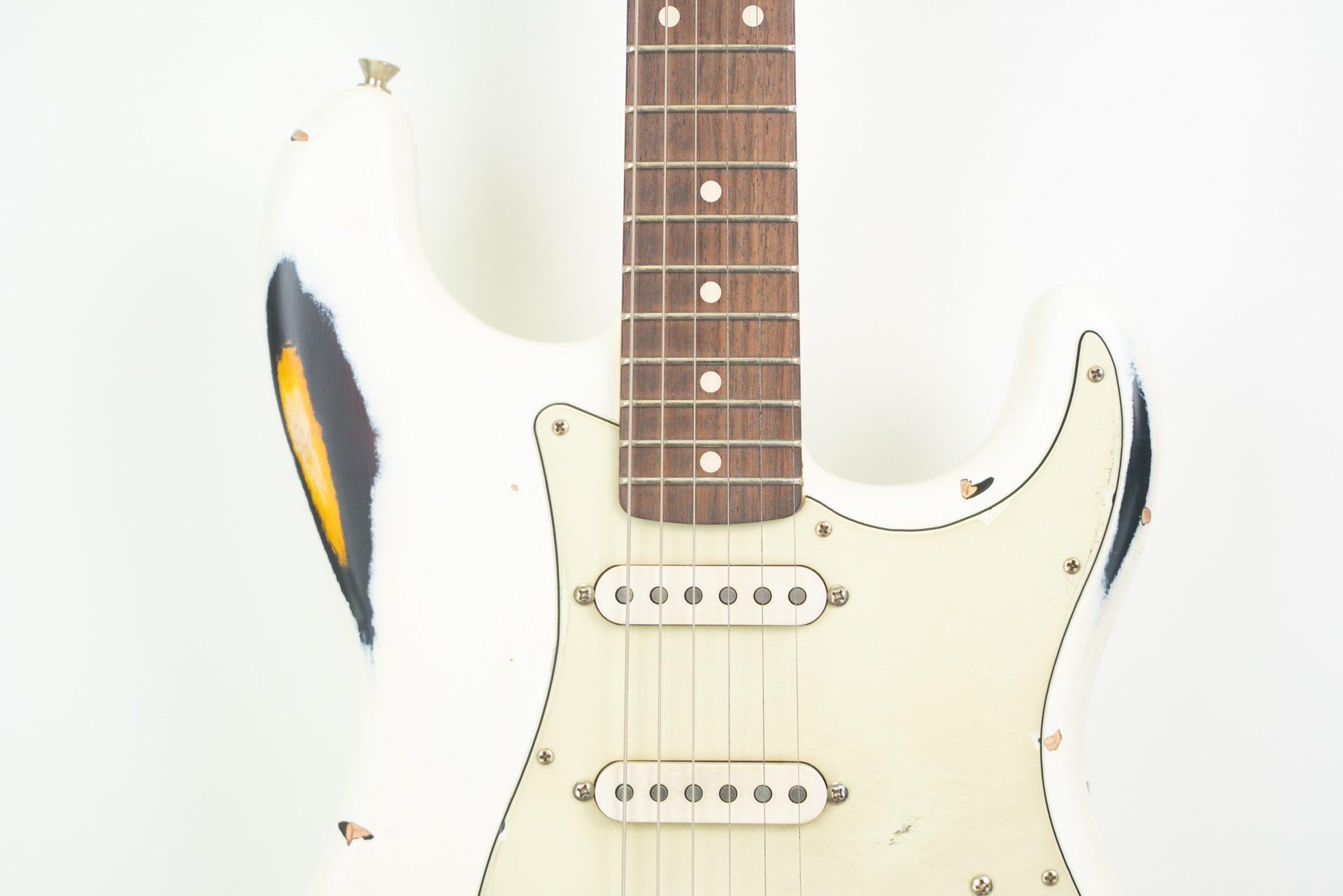 Nash S63 Guitar, 3-Tone Sunburst, Extra Heavy Aging