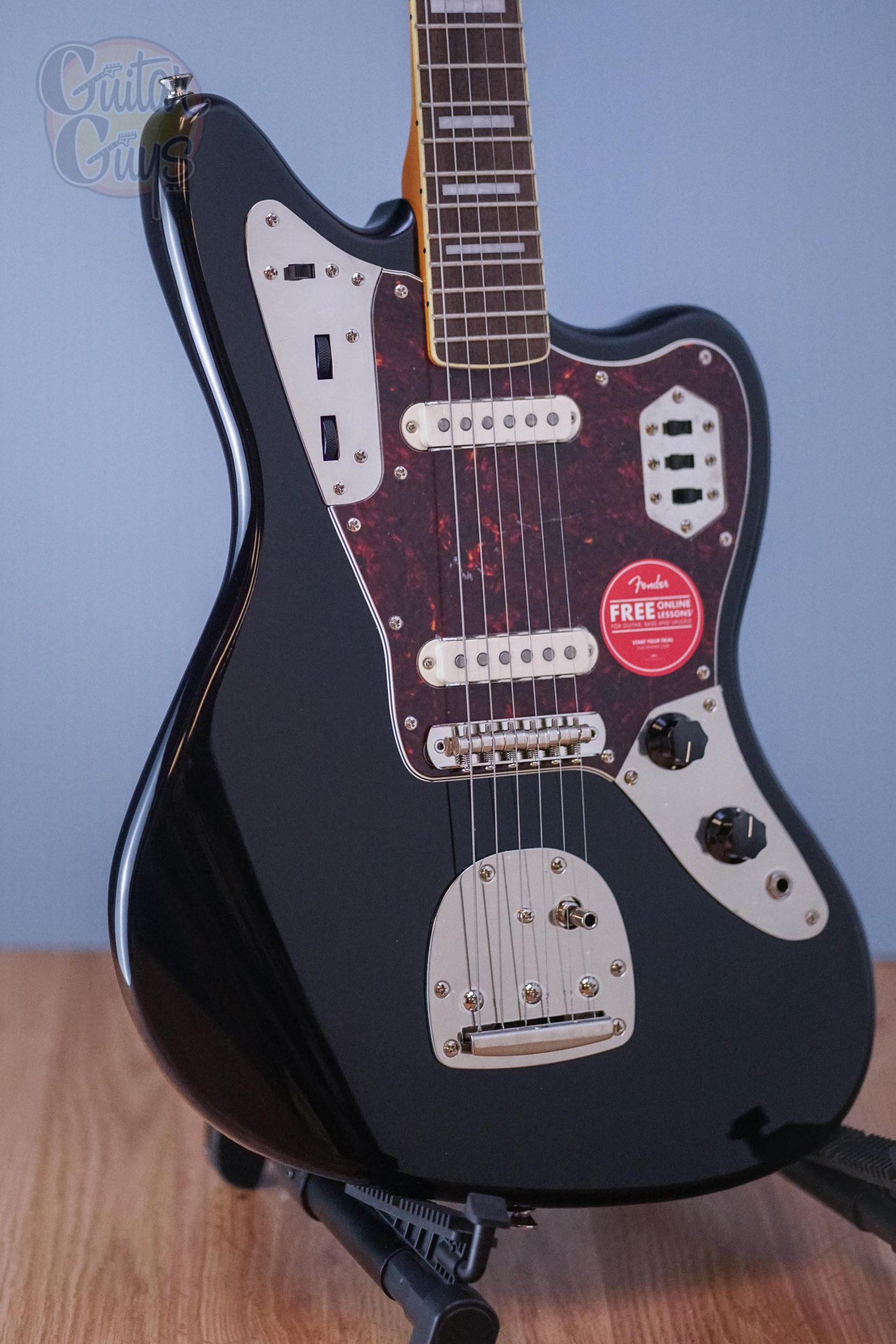 Squier Classic Vibe '70s Jaguar LF Black - Guitar Guys