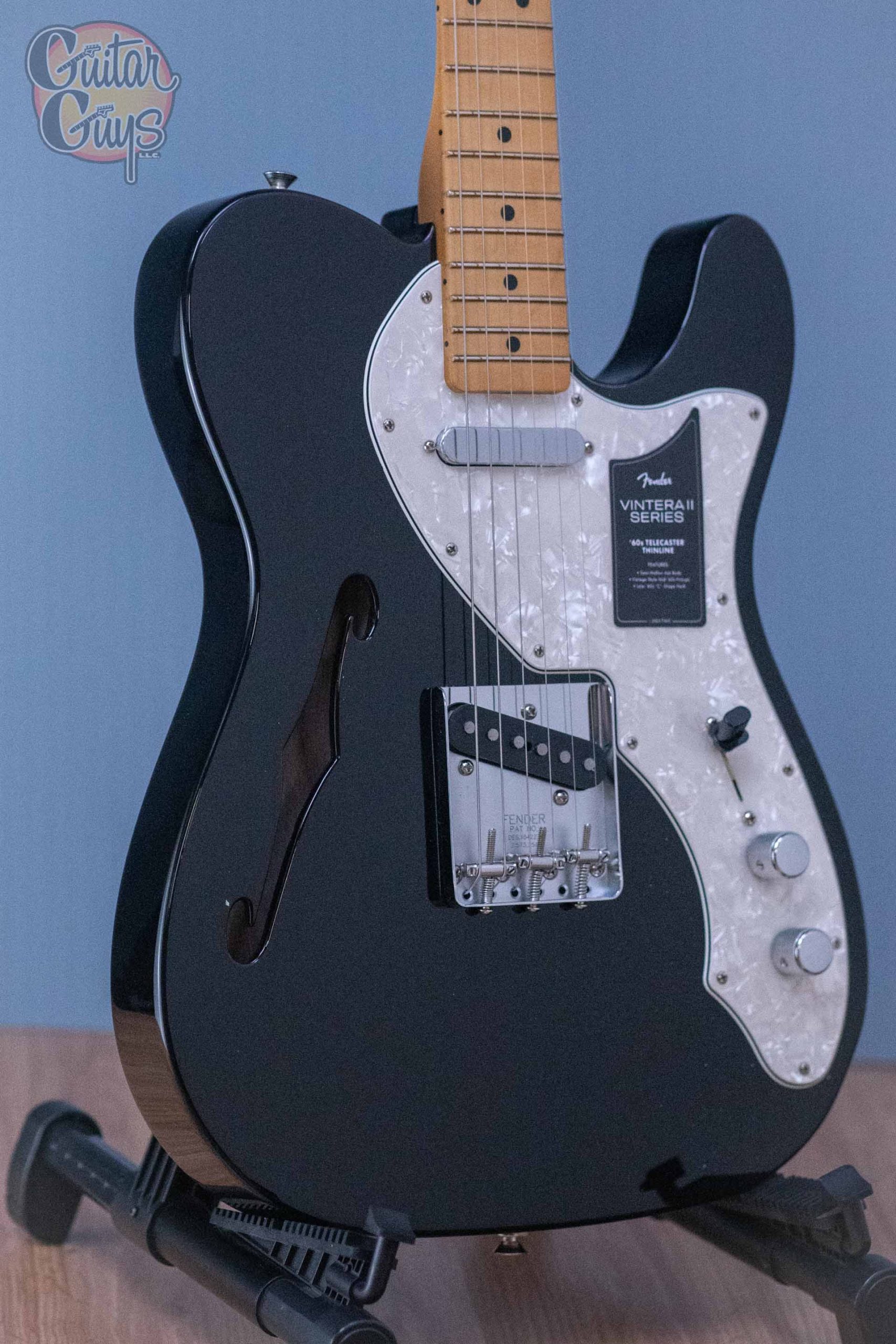 Fender Vintera II '60s Telecaster Thinline MN Black - Guitar Guys