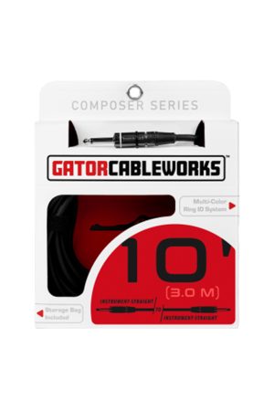 Gator Cableworks Composer Series 10' Instrument Cable Straight - Straight