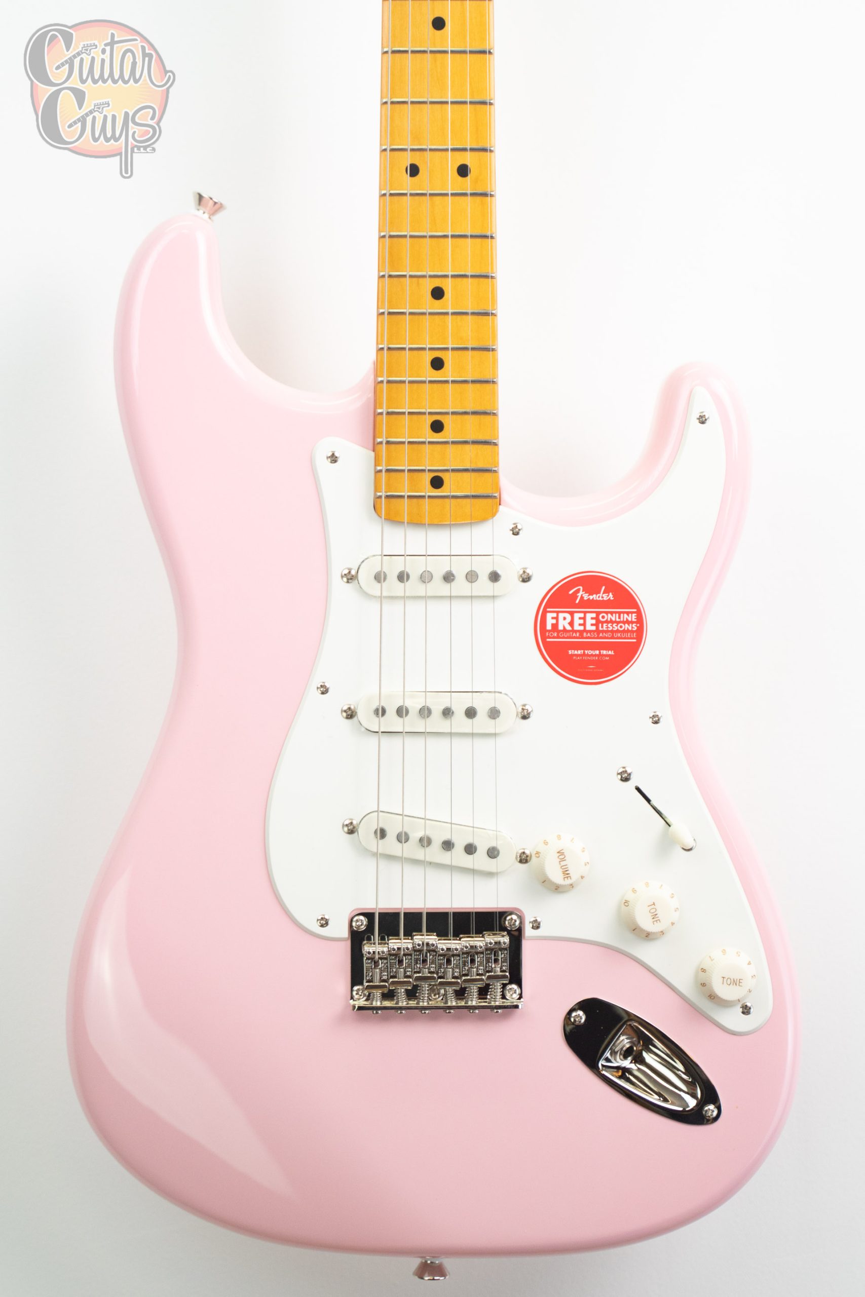 Squier classic vibe 50s ストラト　カスタム品 Squier Classic Vibe 50s Stratocaster HT Shell Pink - Guitar Guys