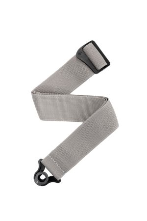 D'Addario PWSAL405 Auto Lock Polypro Guitar Strap Silver