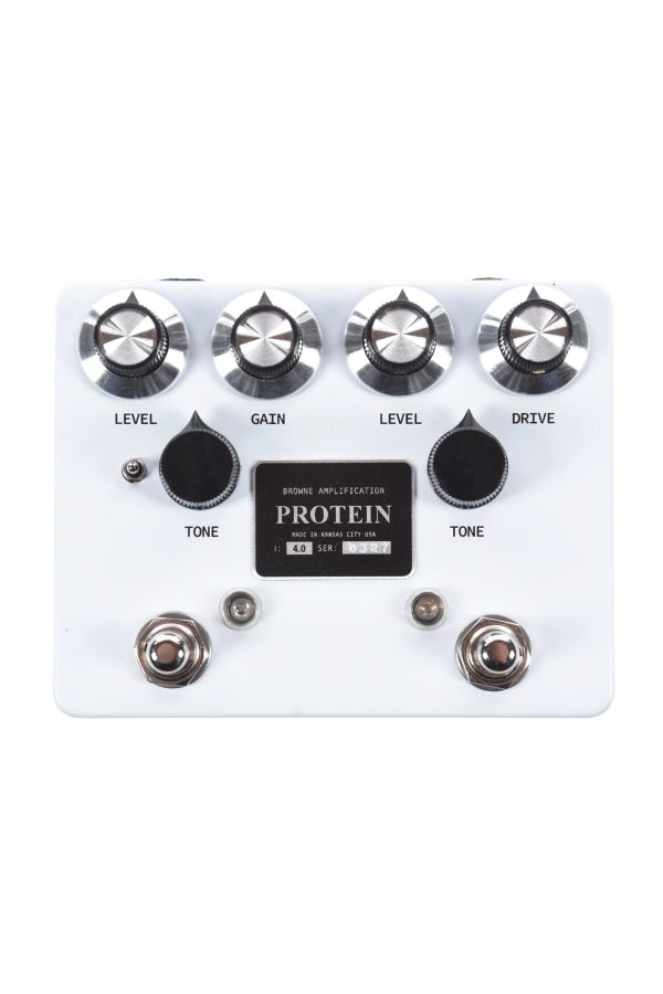 Browne Amplification Protein Dual Overdrive White - Guitar Guys