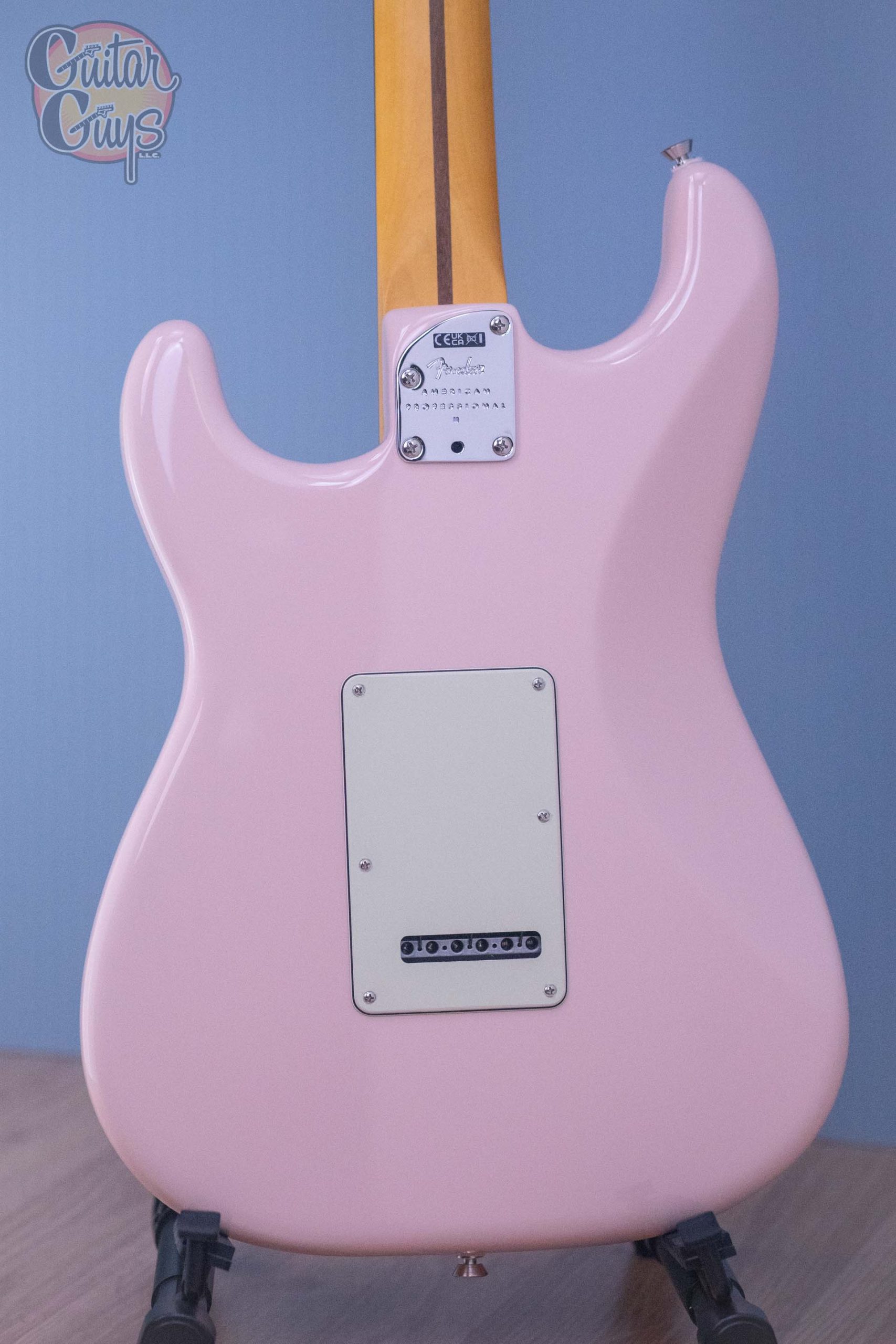 Fender Limited Edition American Professional II Stratocaster Shell Pink with Matching Headstock - Image 6