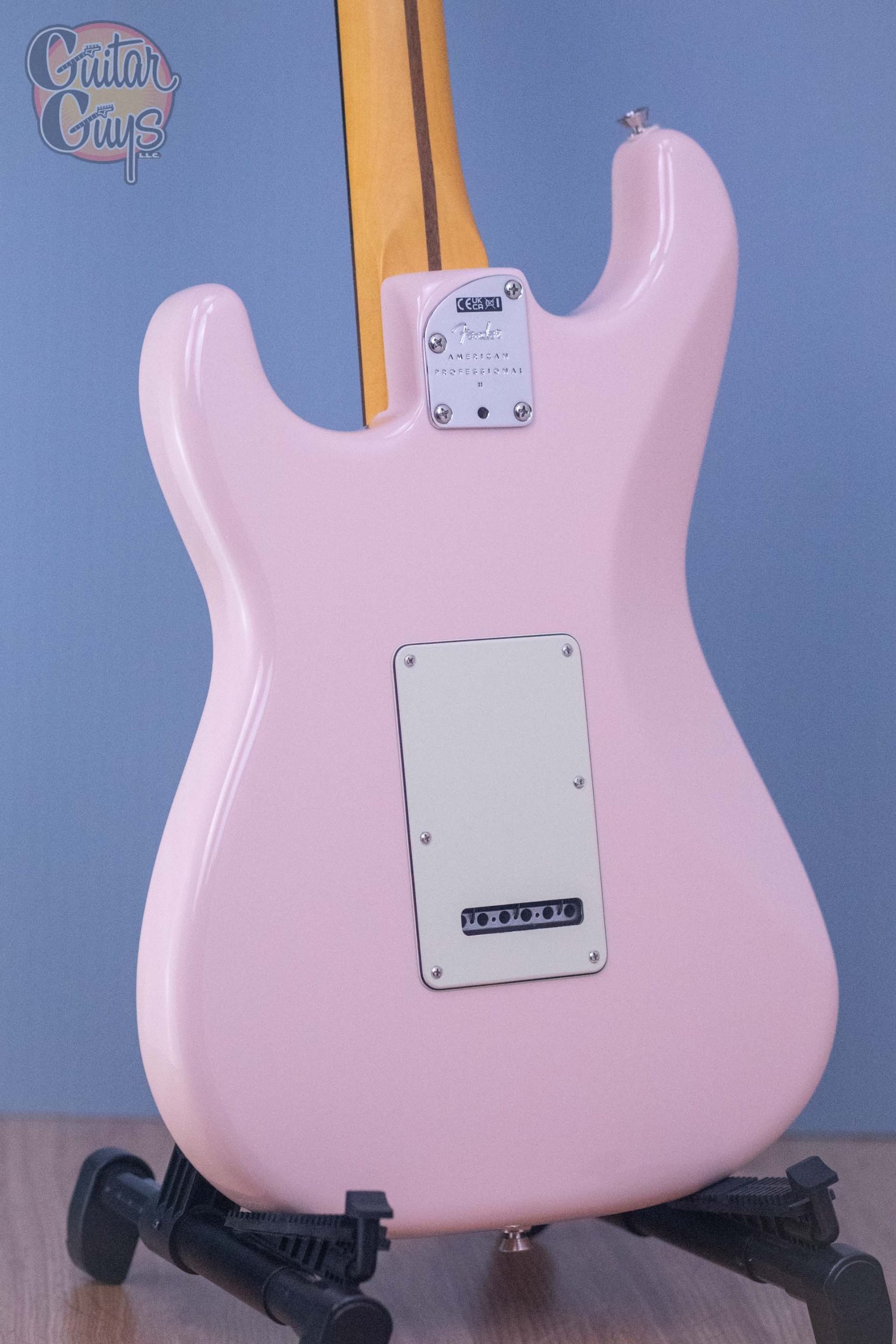 Fender Limited Edition American Professional II Stratocaster Shell Pink with Matching Headstock - Image 7