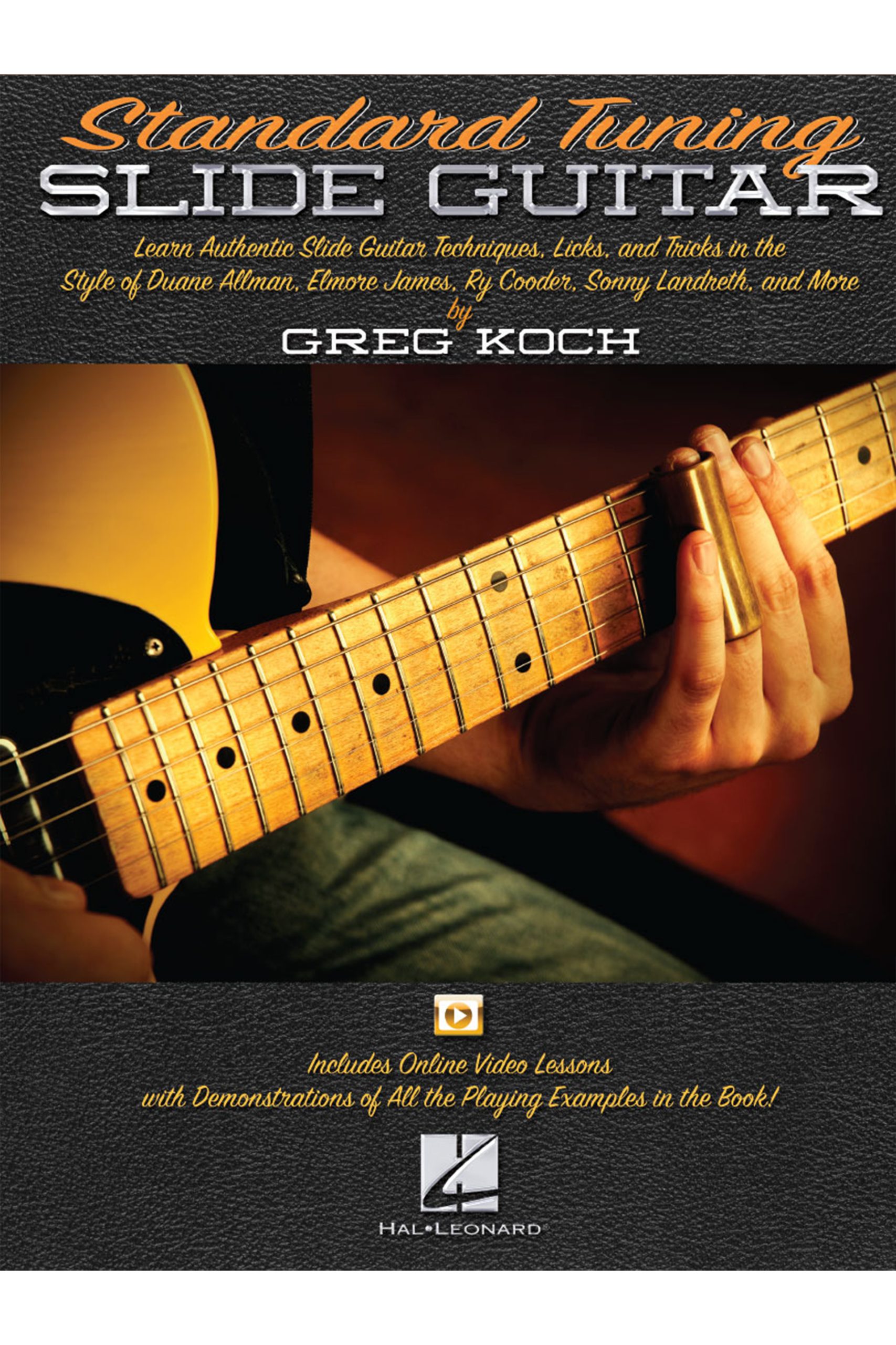 Hal Leonard Standard Tuning Slide Guitar - Book with Online Video Lessons
